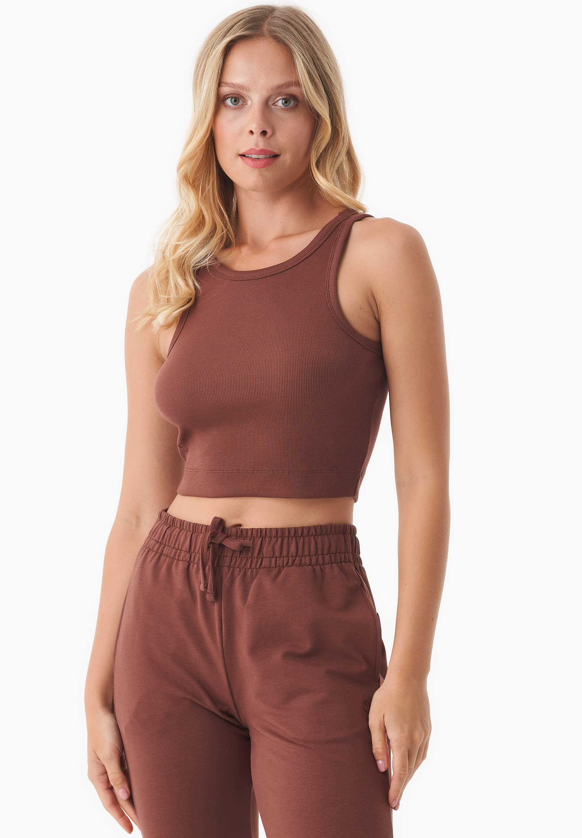 SONNIA | Cropped Rib Top aus Bio-Baumwolle