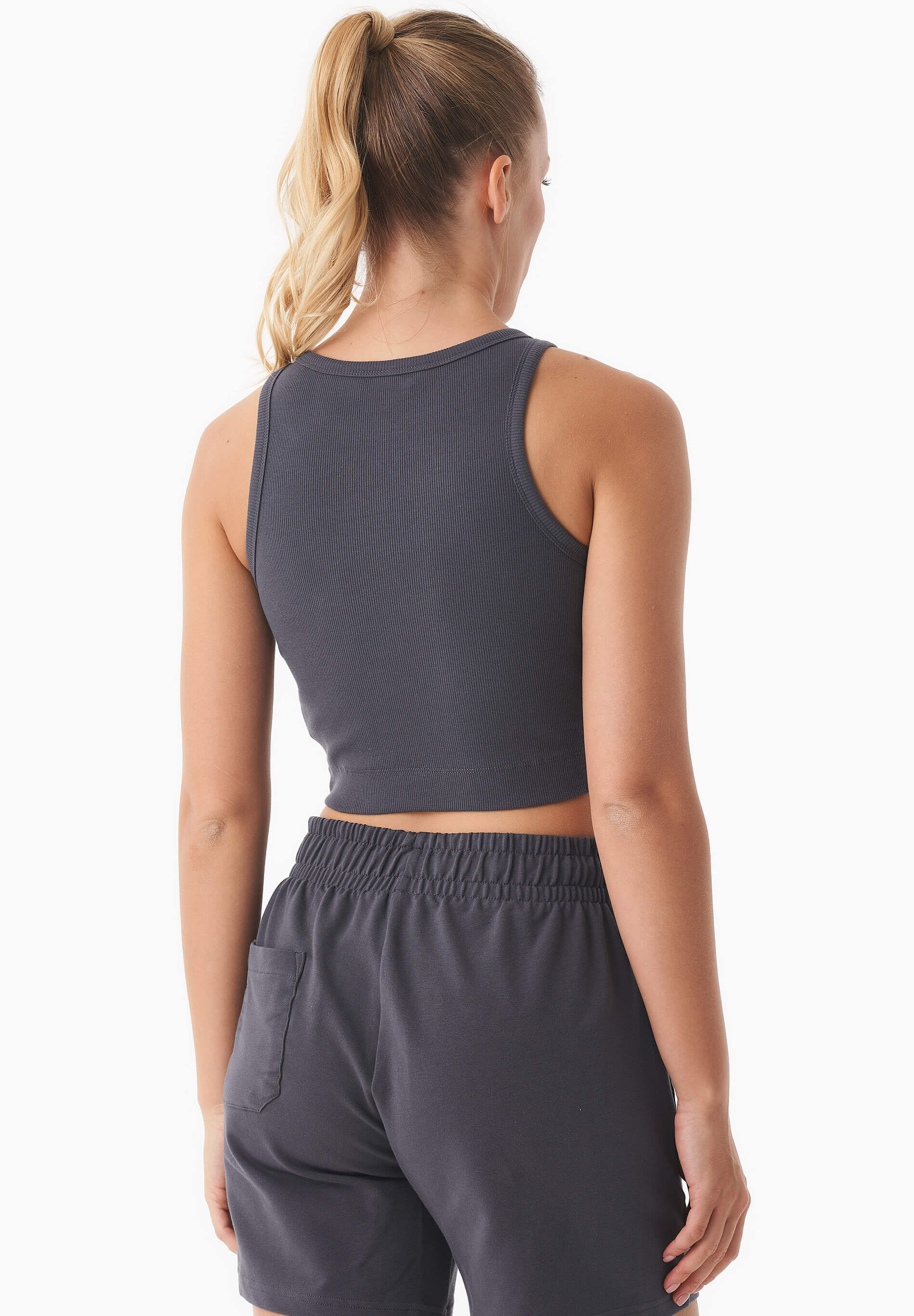 SONNIA | Cropped Rib Top aus Bio-Baumwolle