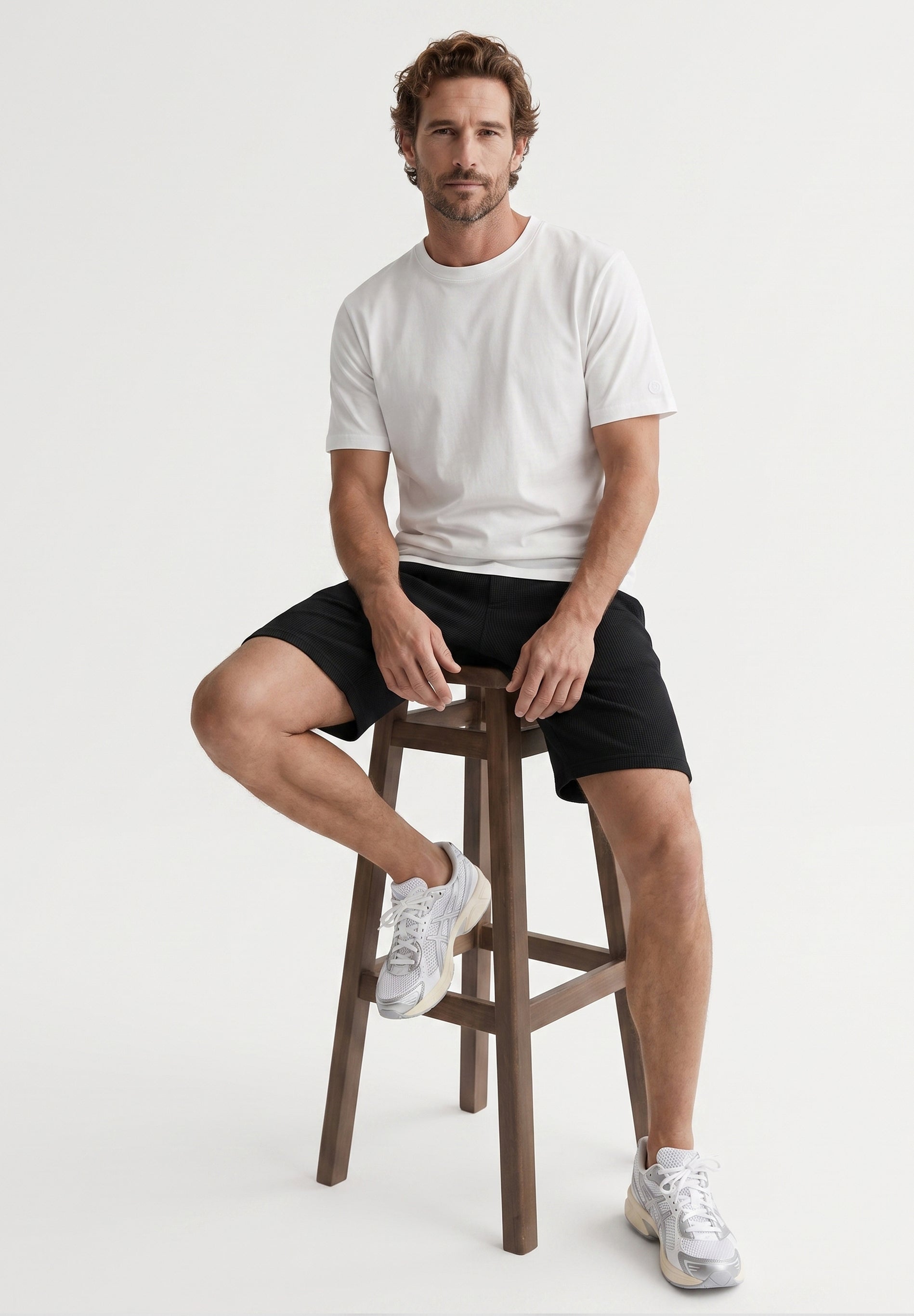 STEVVEN | Waffel-Shorts aus Bio-Baumwolle & recyceltem Polyester
