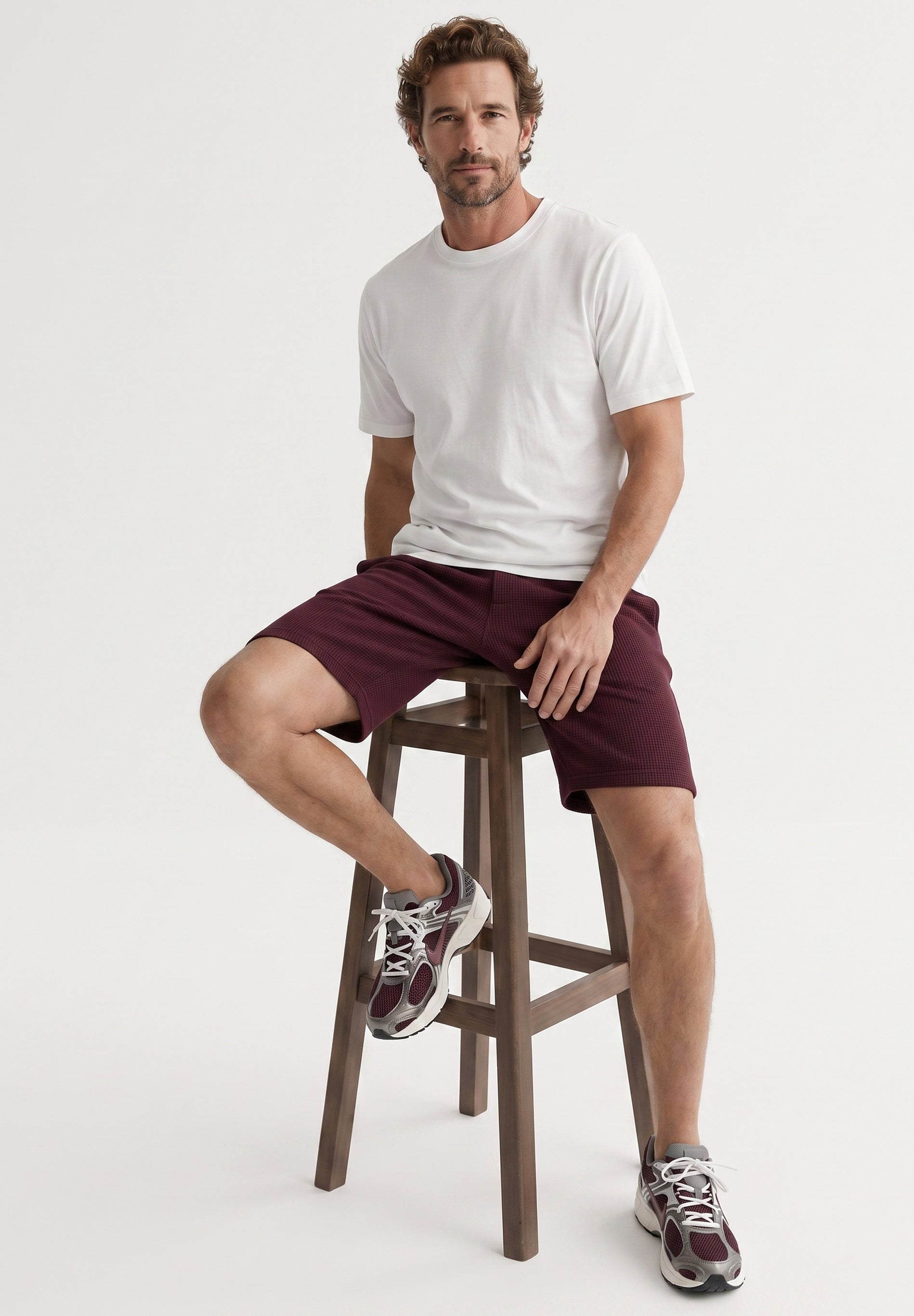 STEVVEN | Waffel-Shorts aus Bio-Baumwolle & recyceltem Polyester