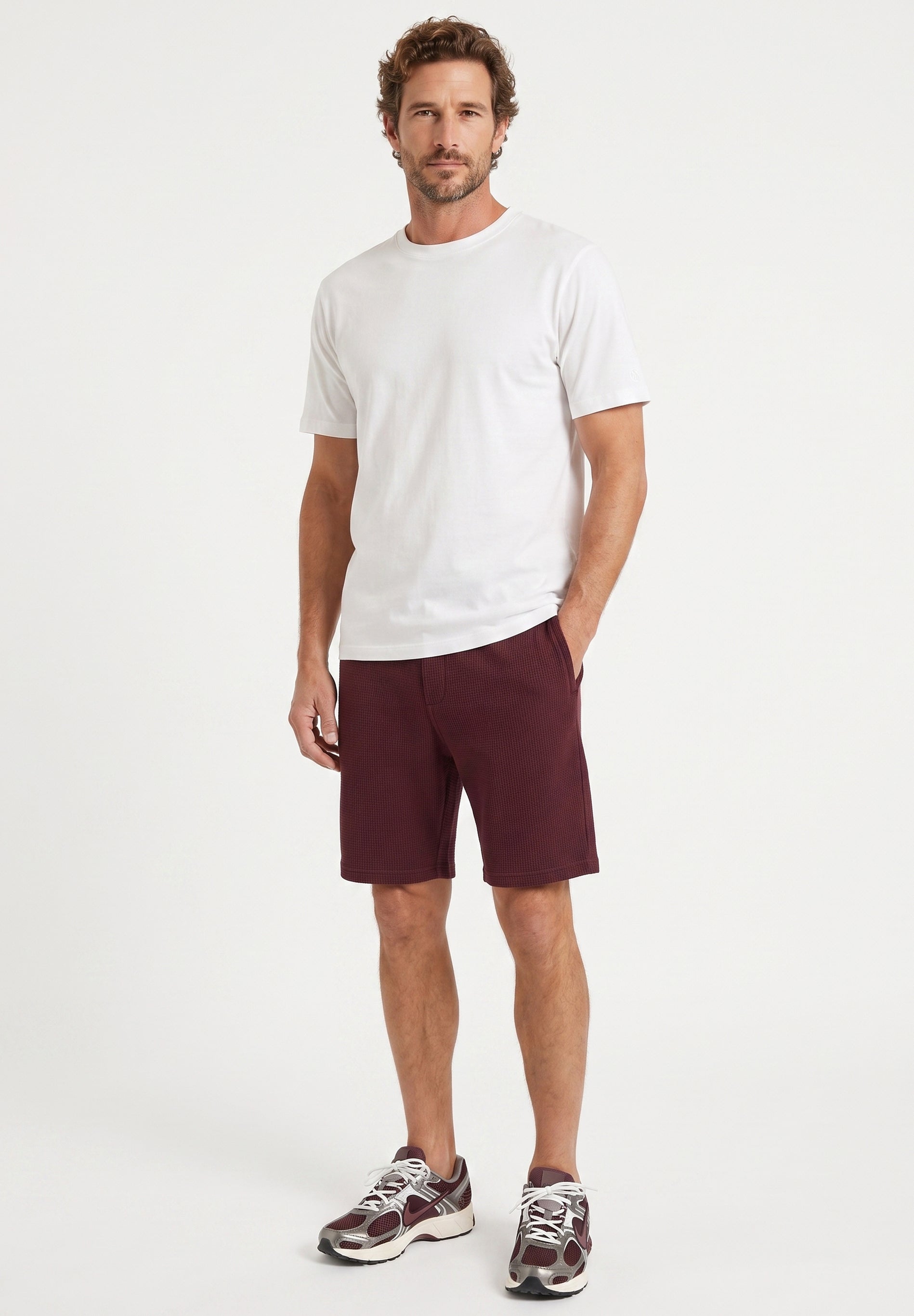 STEVVEN | Waffel-Shorts aus Bio-Baumwolle & recyceltem Polyester