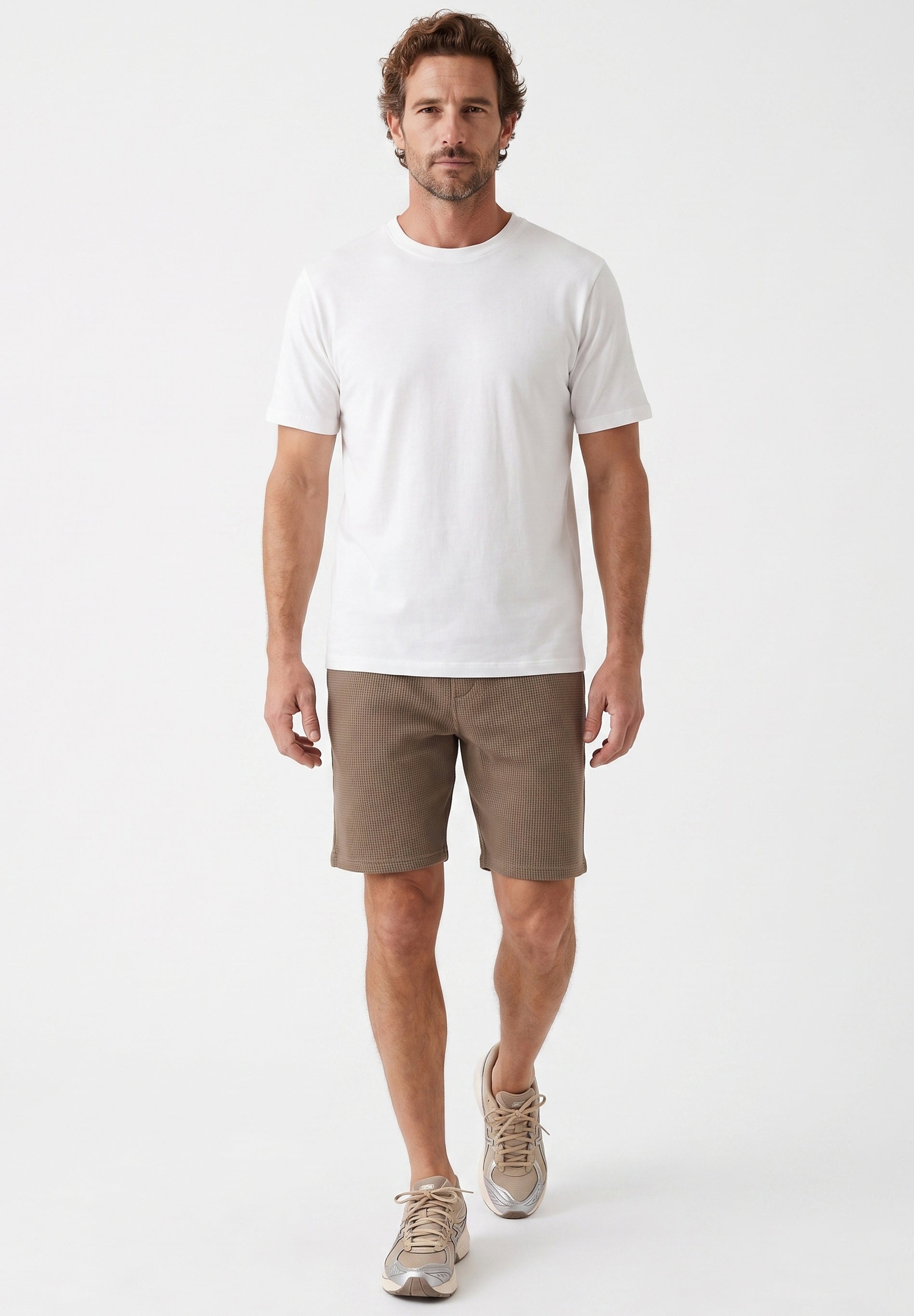 STEVVEN | Waffel-Shorts aus Bio-Baumwolle & recyceltem Polyester