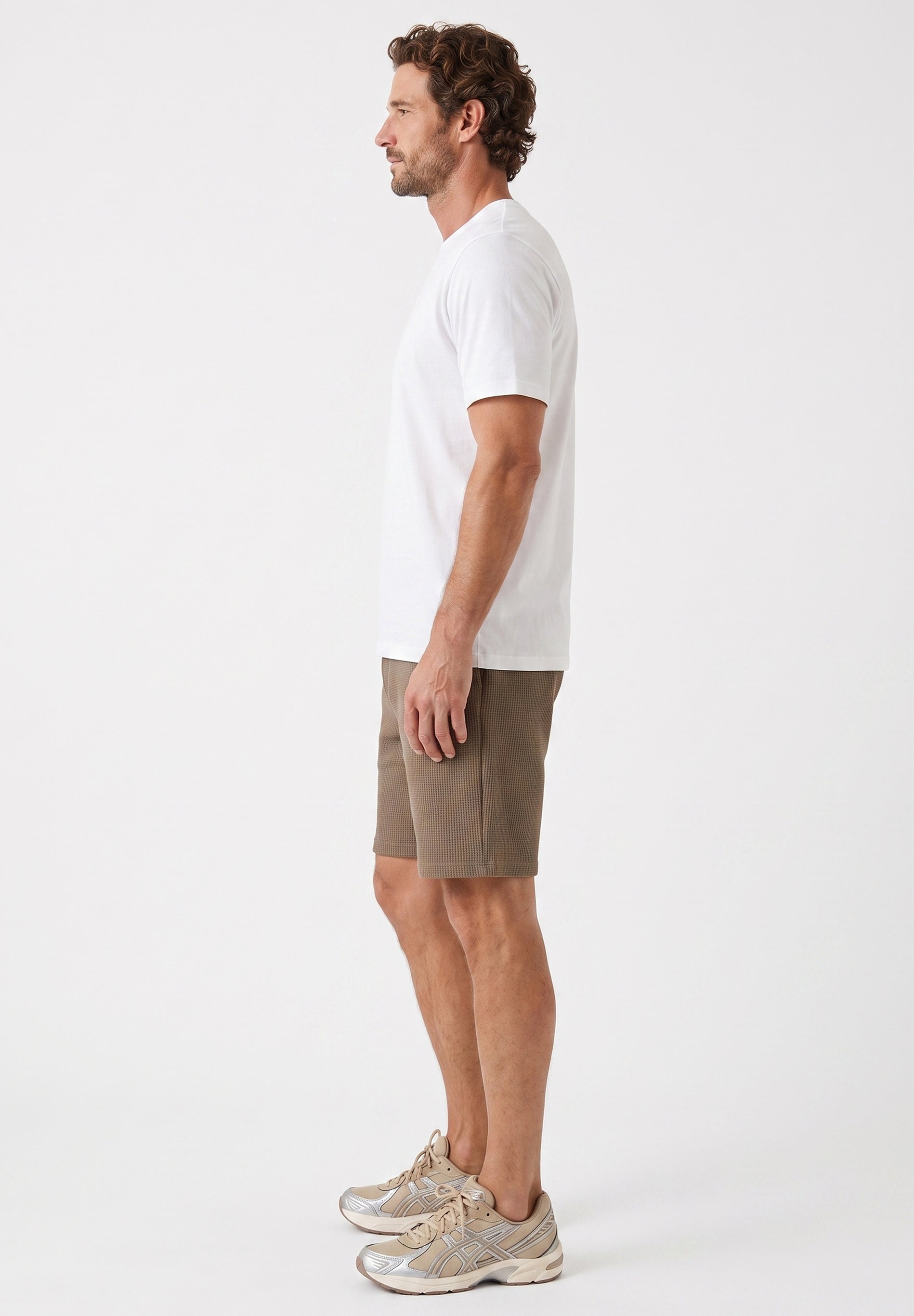 STEVVEN | Waffel-Shorts aus Bio-Baumwolle & recyceltem Polyester