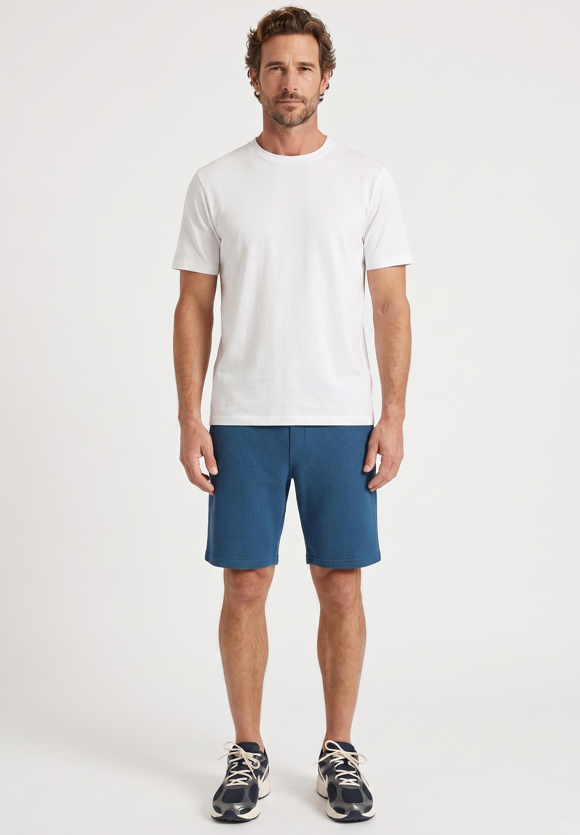 STEVVEN | Waffel-Shorts aus Bio-Baumwolle & recyceltem Polyester