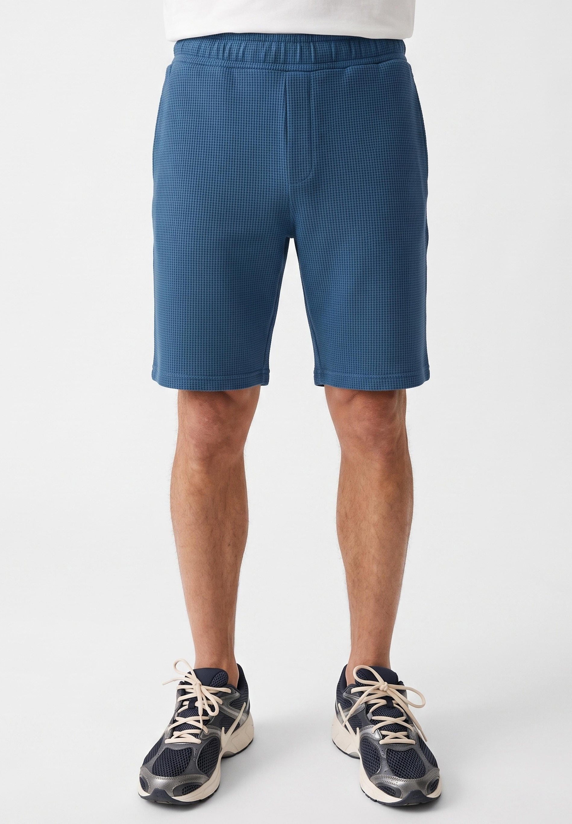 STEVVEN | Waffel-Shorts aus Bio-Baumwolle & recyceltem Polyester