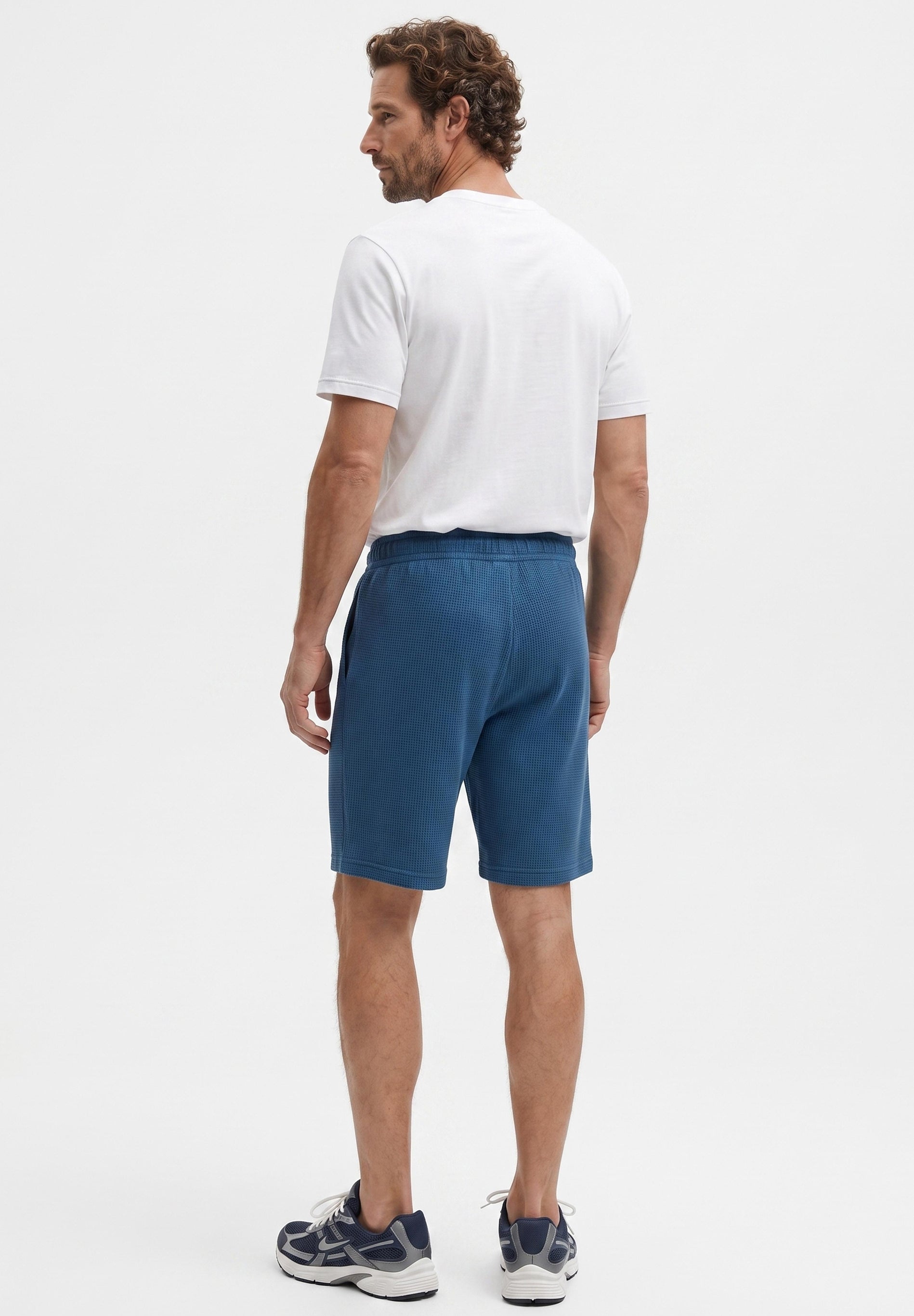 STEVVEN | Waffel-Shorts aus Bio-Baumwolle & recyceltem Polyester