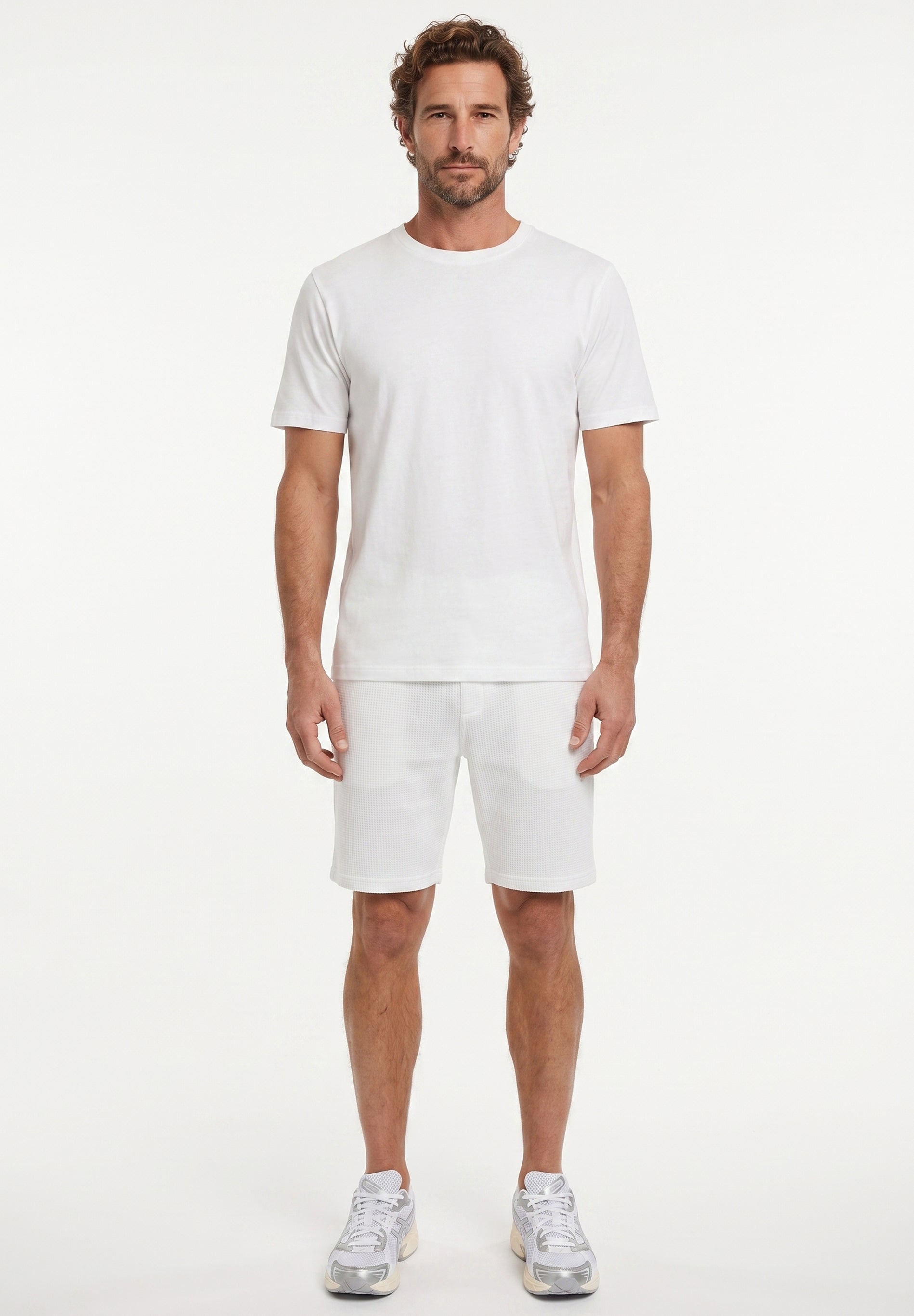 STEVVEN | Waffel-Shorts aus Bio-Baumwolle & recyceltem Polyester