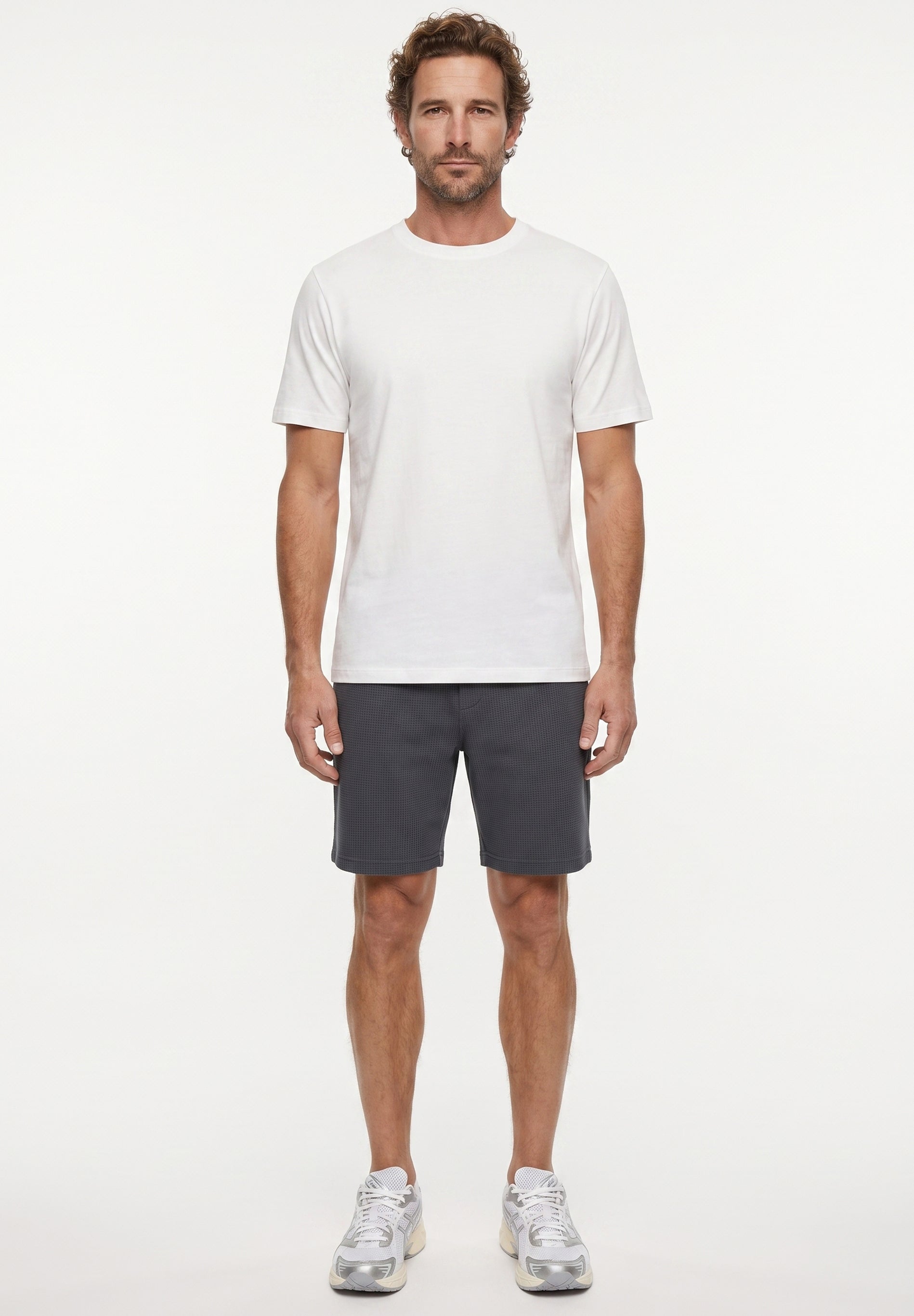 STEVVEN | Waffel-Shorts aus Bio-Baumwolle & recyceltem Polyester