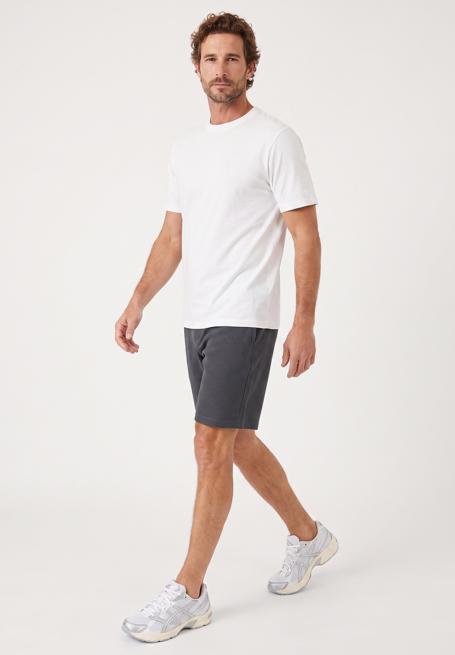 STEVVEN | Waffel-Shorts aus Bio-Baumwolle & recyceltem Polyester
