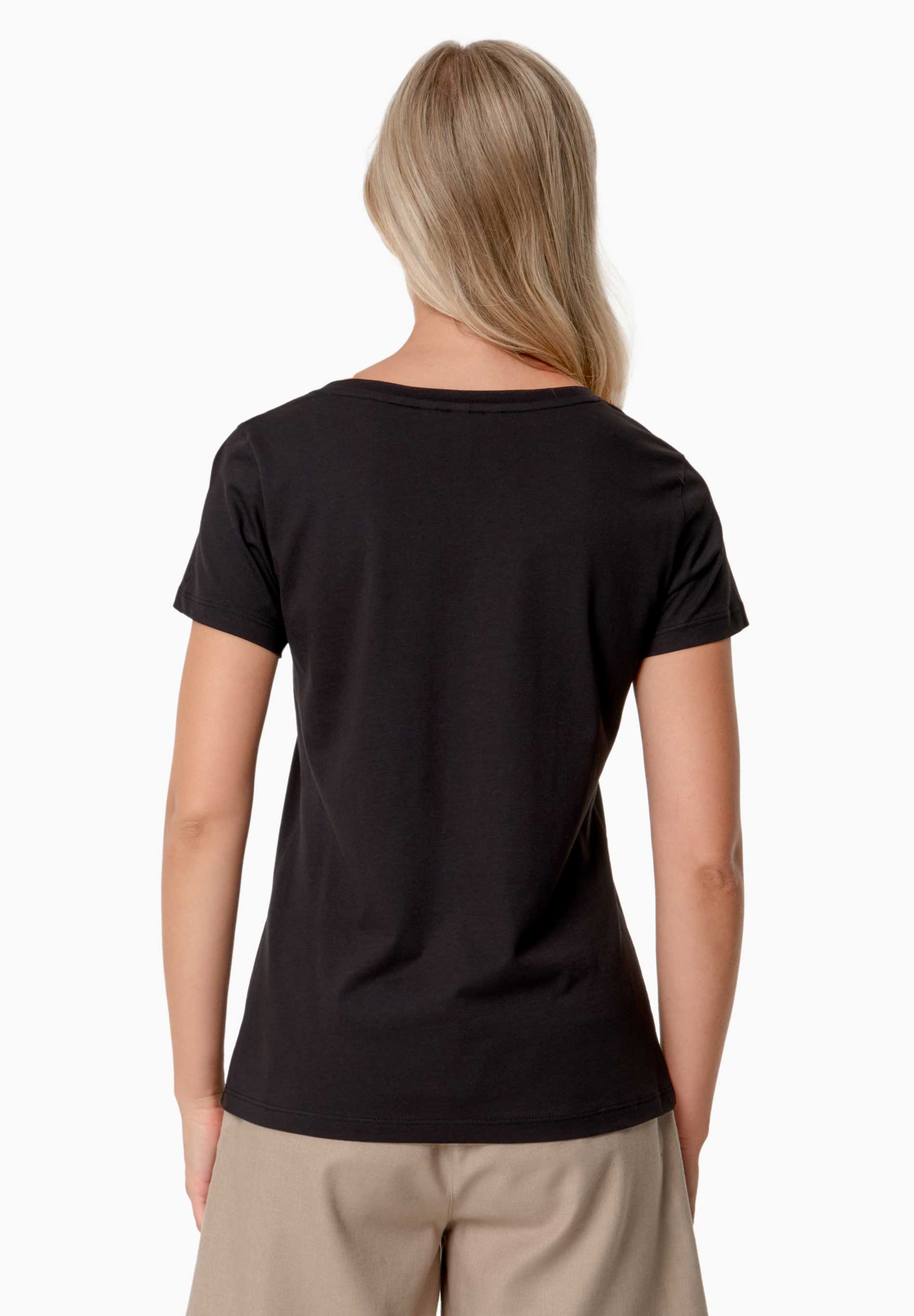 TAMARRA | T-Shirt aus TENCEL™ Modal und Bio-Baumwolle mit V-Ausschnitt
