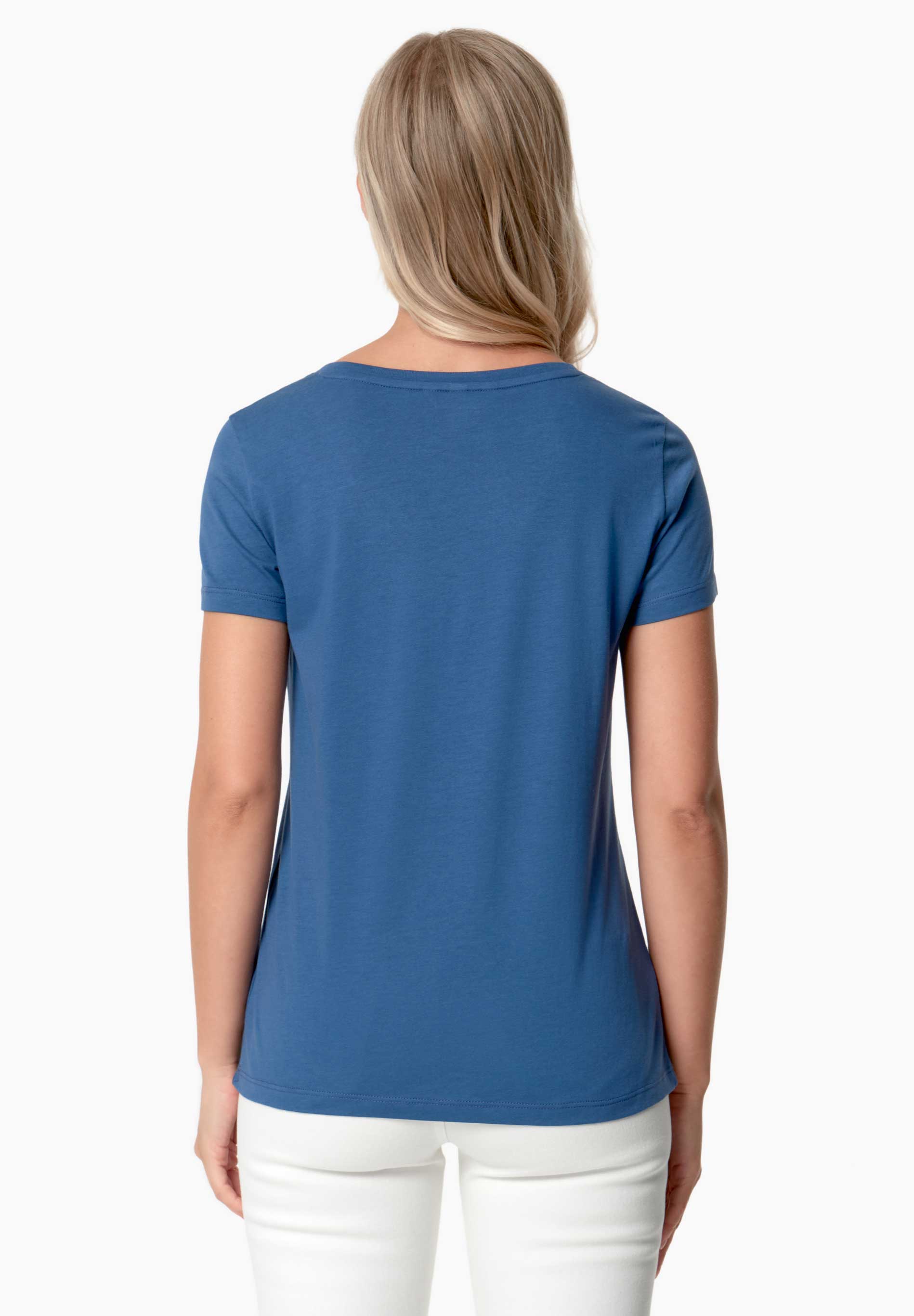 TAMARRA | T-Shirt aus TENCEL™ Modal und Bio-Baumwolle mit V-Ausschnitt