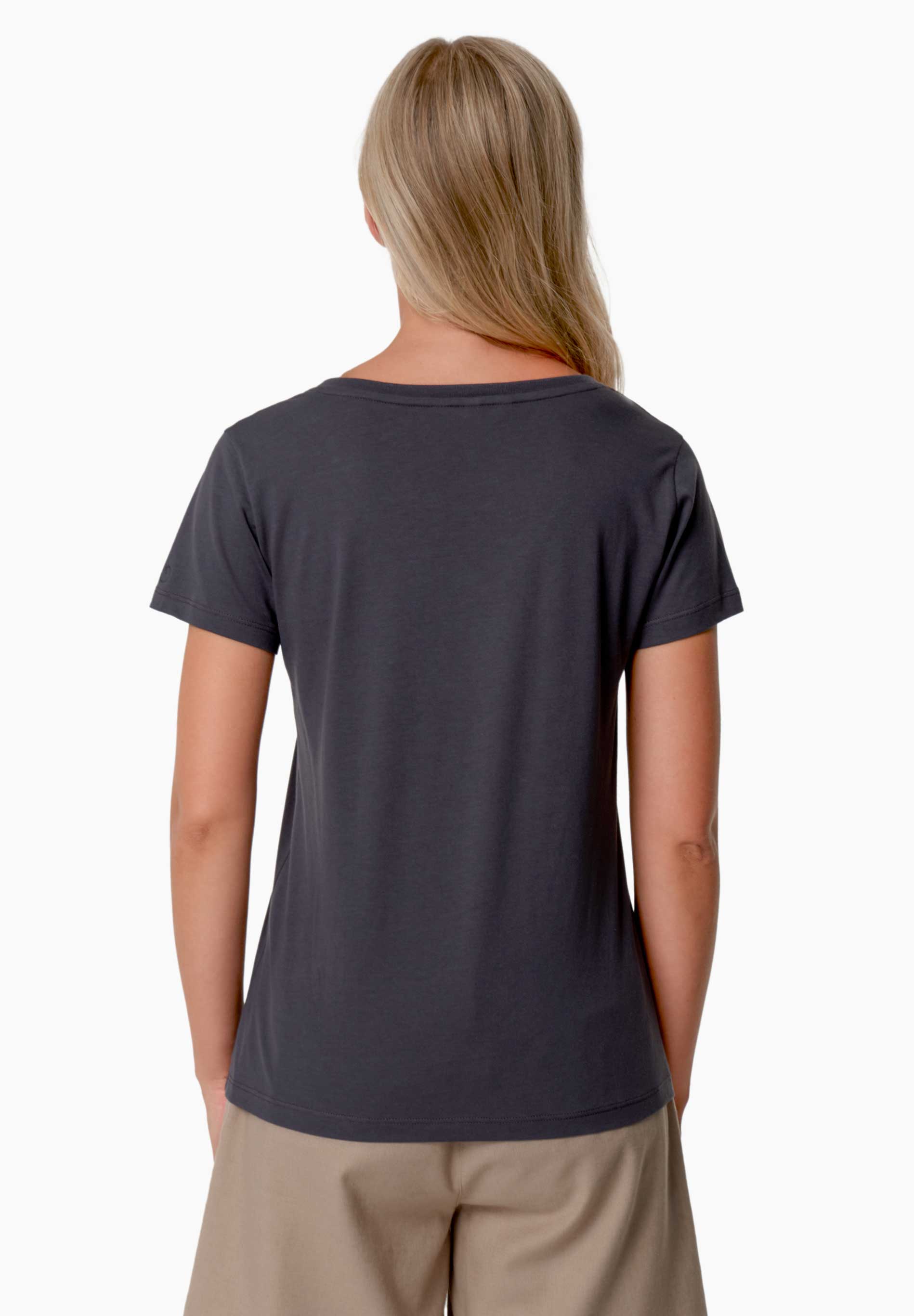 TAMARRA | T-Shirt aus TENCEL™ Modal und Bio-Baumwolle mit V-Ausschnitt