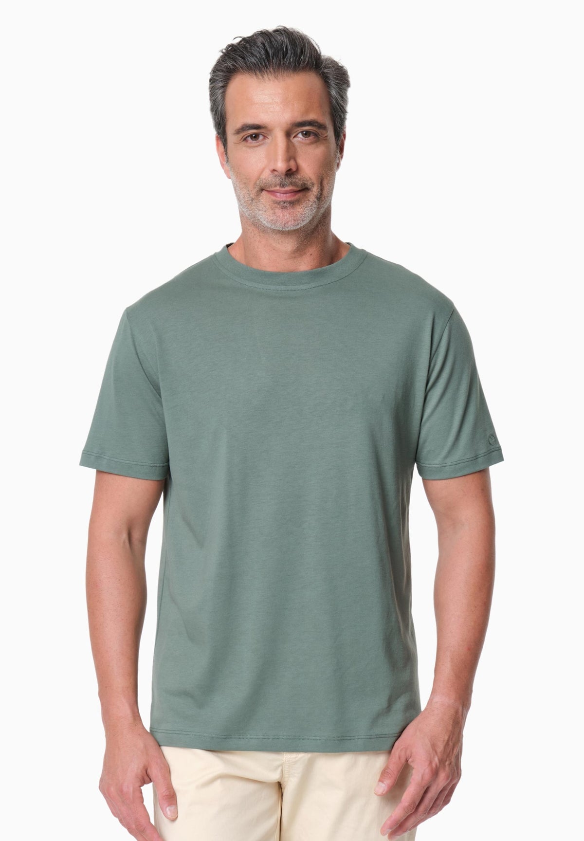 TANNJU Herren T-Shirt TENCEL™ Modal und Bio-Baumwolle – Green Tea