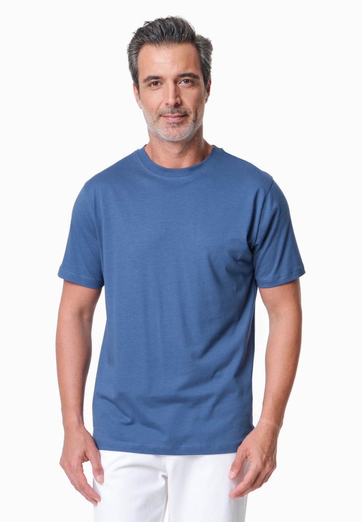 TANNJU Herren T-Shirt TENCEL™ Modal und Bio-Baumwolle – Light Navy
