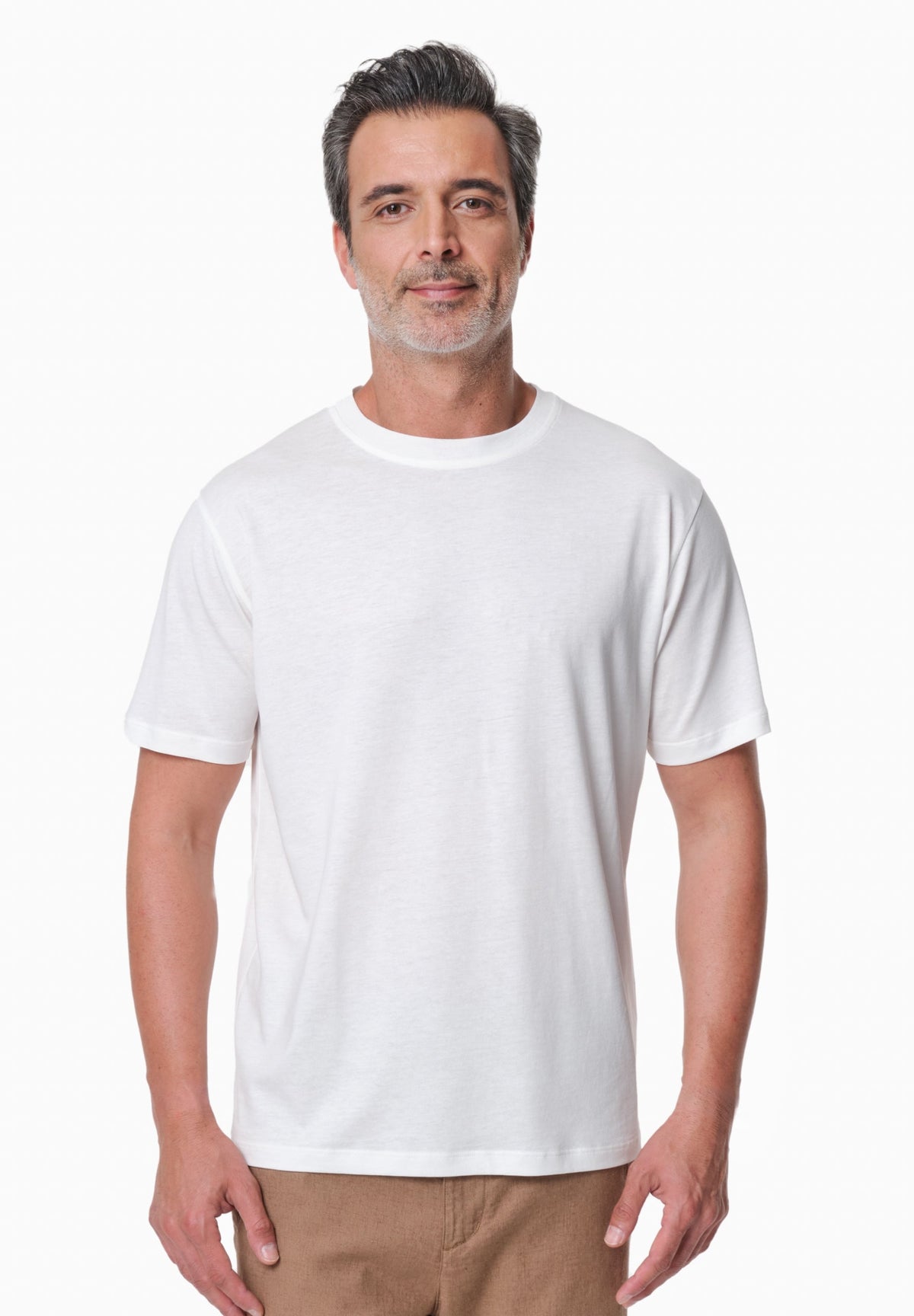 TANNJU Herren T-Shirt TENCEL™ Modal und Bio-Baumwolle – Off White
