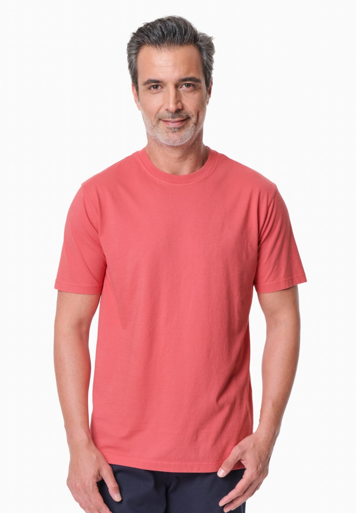 TAYLANN Herren Basic T-Shirt Bio-Baumwolle – Radiant Red