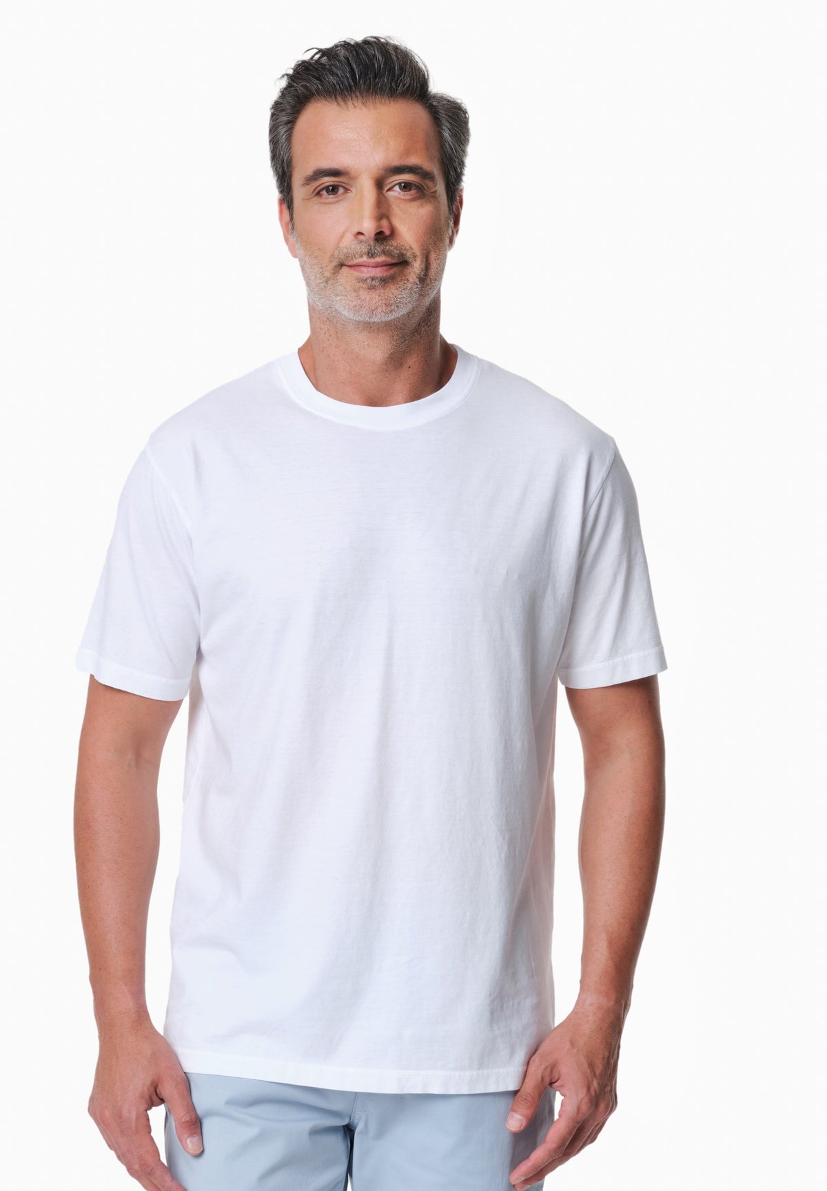 TAYLANN Herren Basic T-Shirt Bio-Baumwolle – White