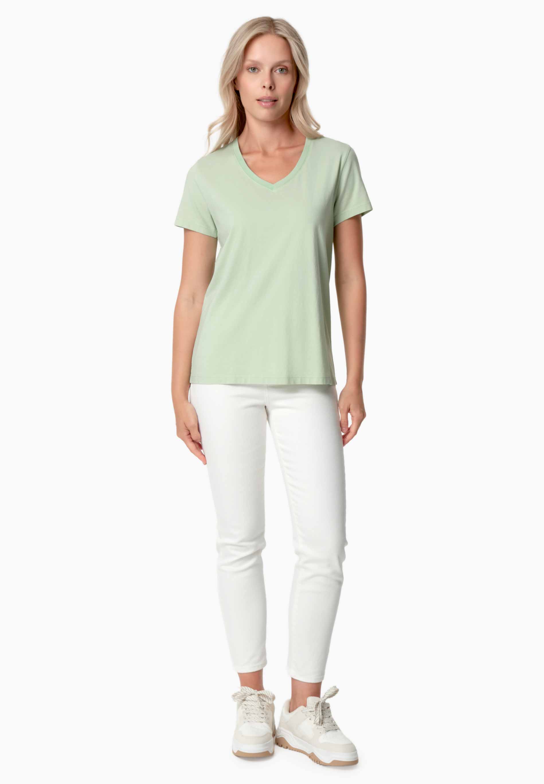 TESSA | Basic T-Shirt aus Bio-Baumwolle mit V-Ausschnitt