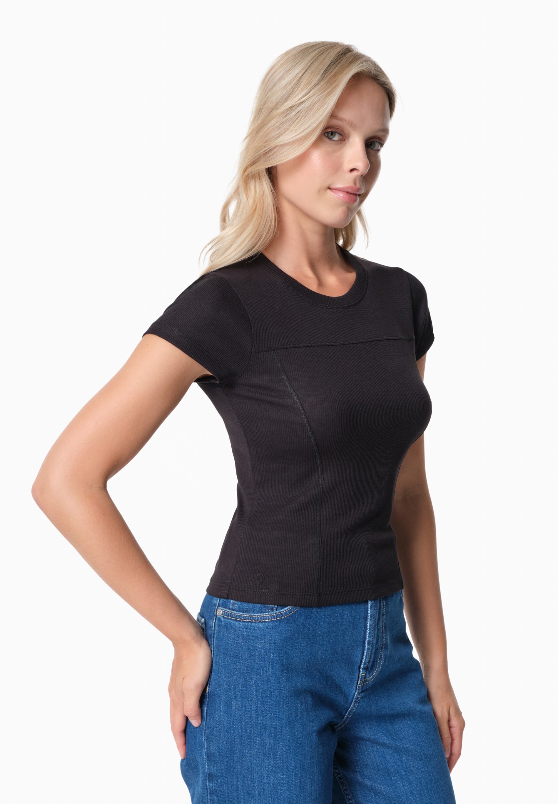 TILLDA | Rib T-Shirt aus TENCEL™ Modal und Bio-Baumwolle