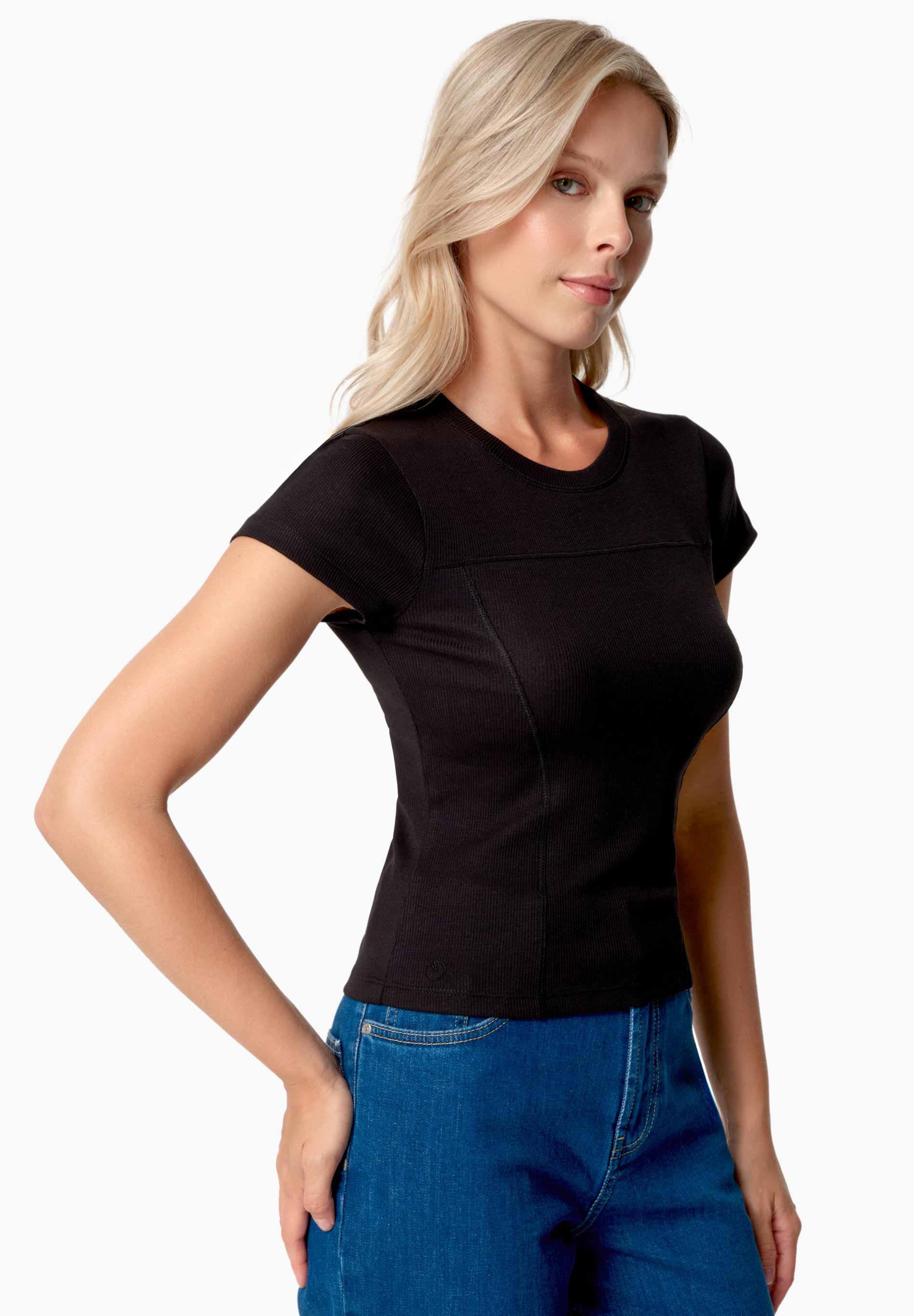 TILLDA | Rib T-Shirt aus TENCEL™ Modal und Bio-Baumwolle