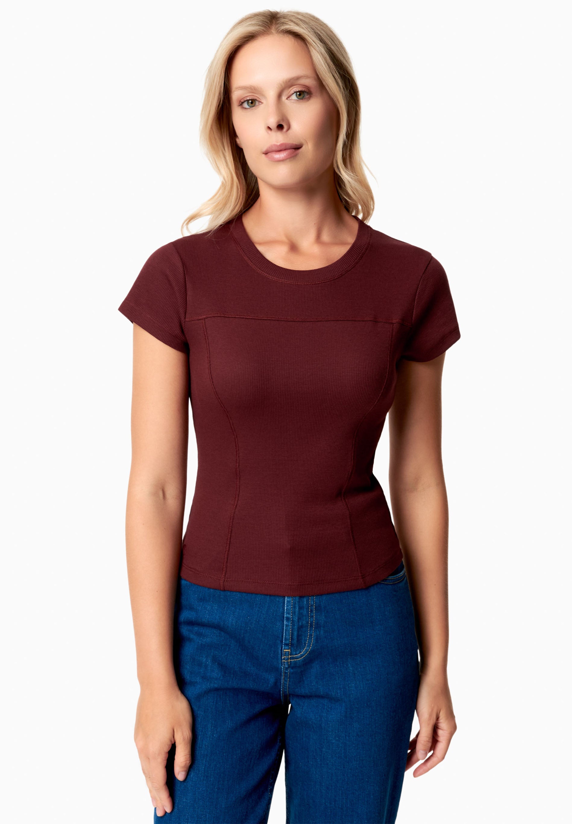 TILLDA | Rib T-Shirt aus TENCEL™ Modal und Bio-Baumwolle