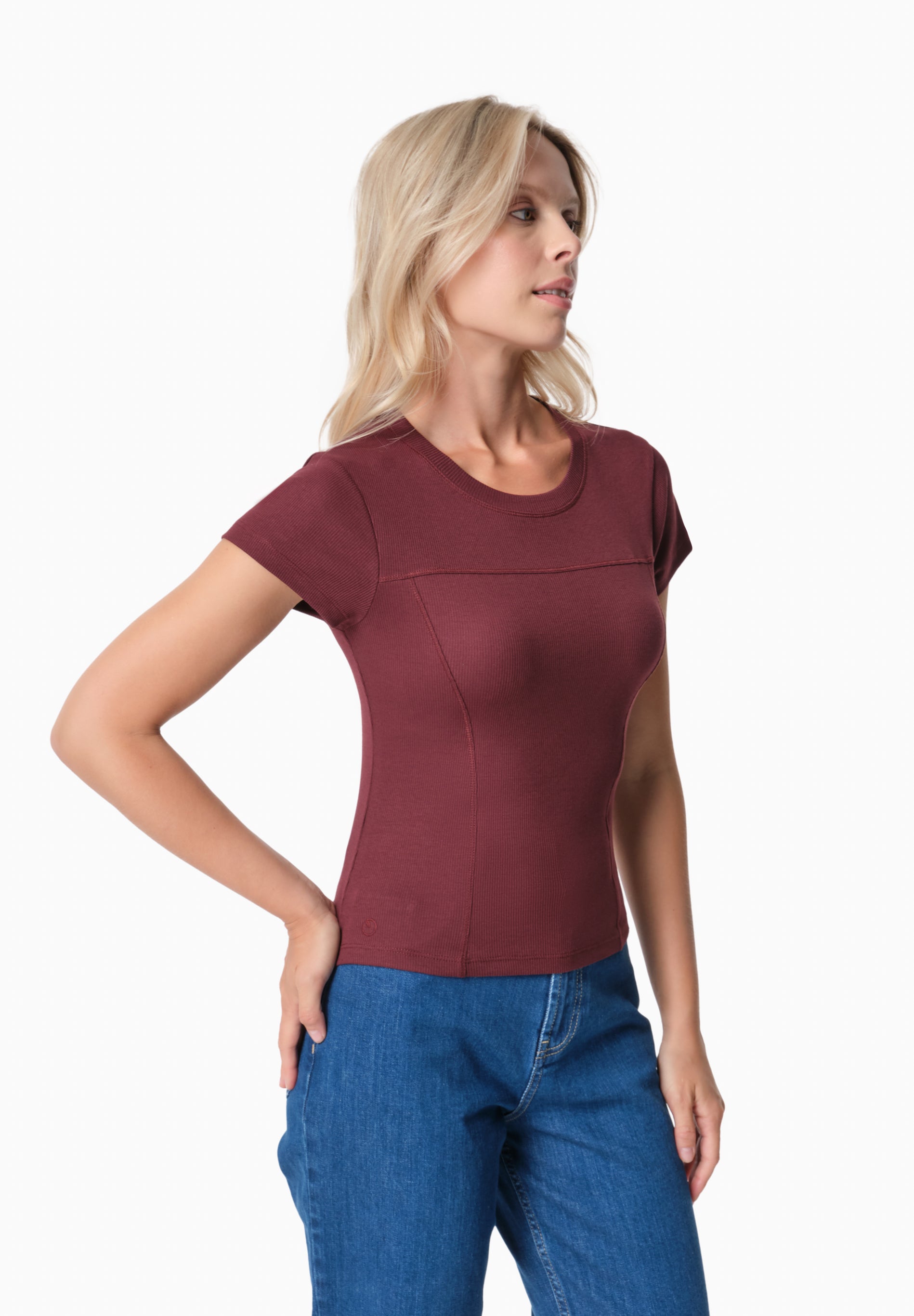 TILLDA | Rib T-Shirt aus TENCEL™ Modal und Bio-Baumwolle