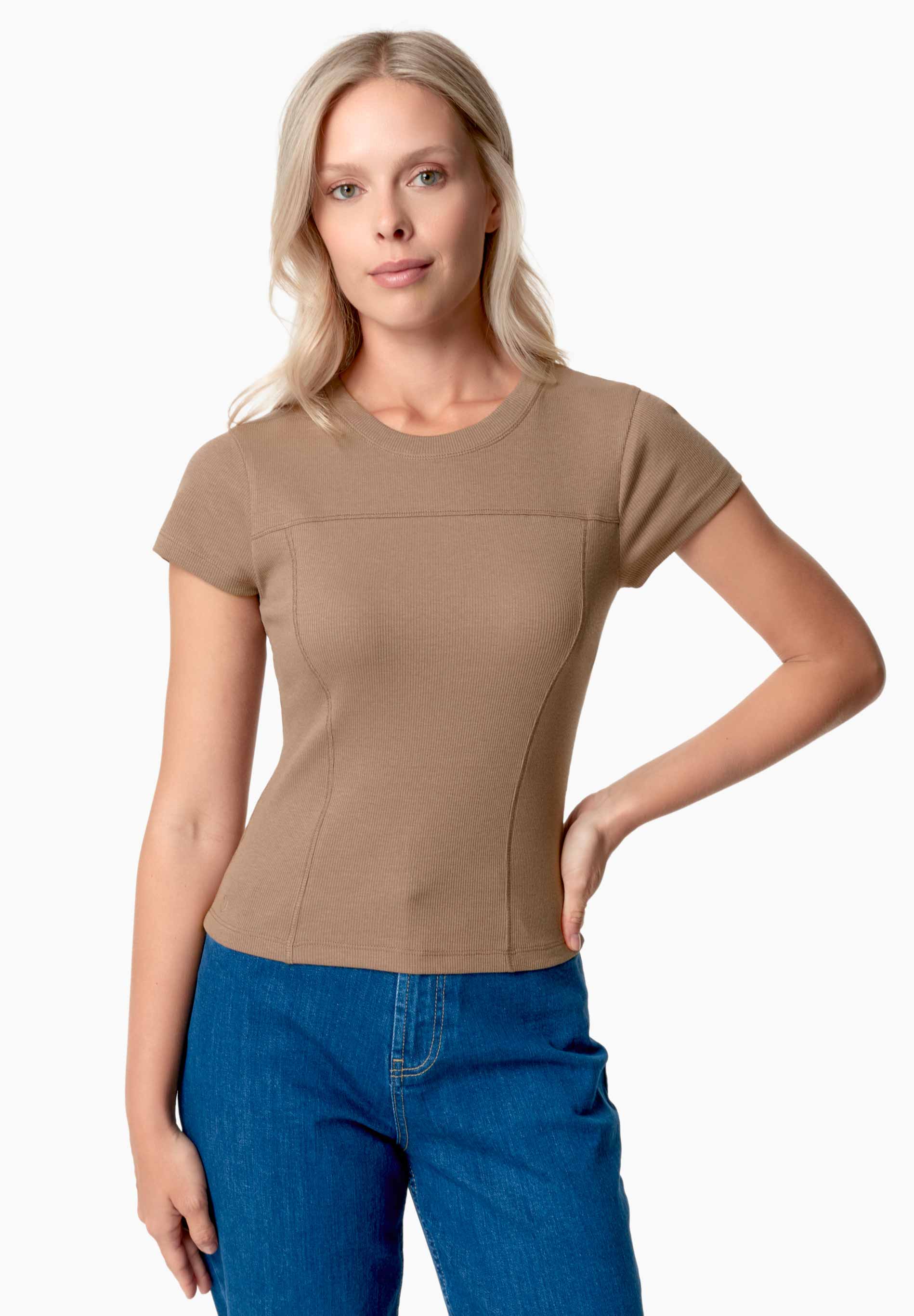 TILLDA | Rib T-Shirt aus TENCEL™ Modal und Bio-Baumwolle