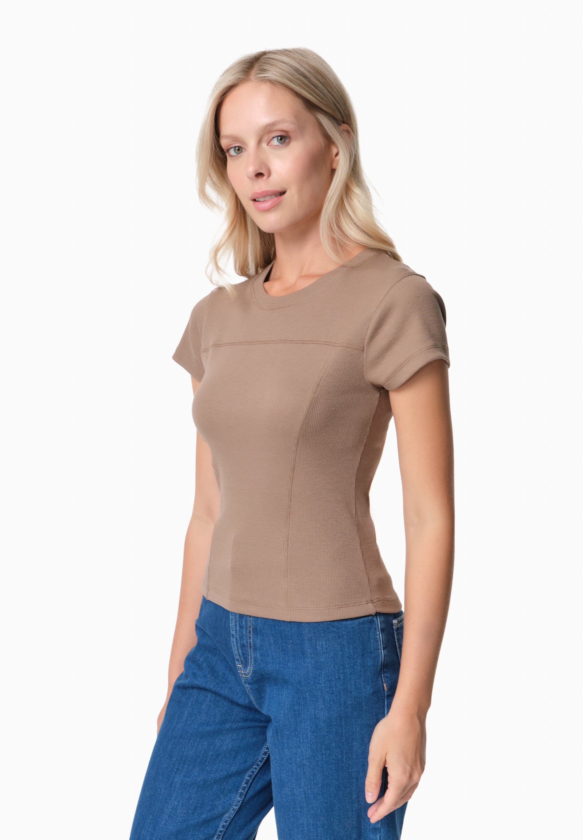 TILLDA | Rib T-Shirt aus TENCEL™ Modal und Bio-Baumwolle