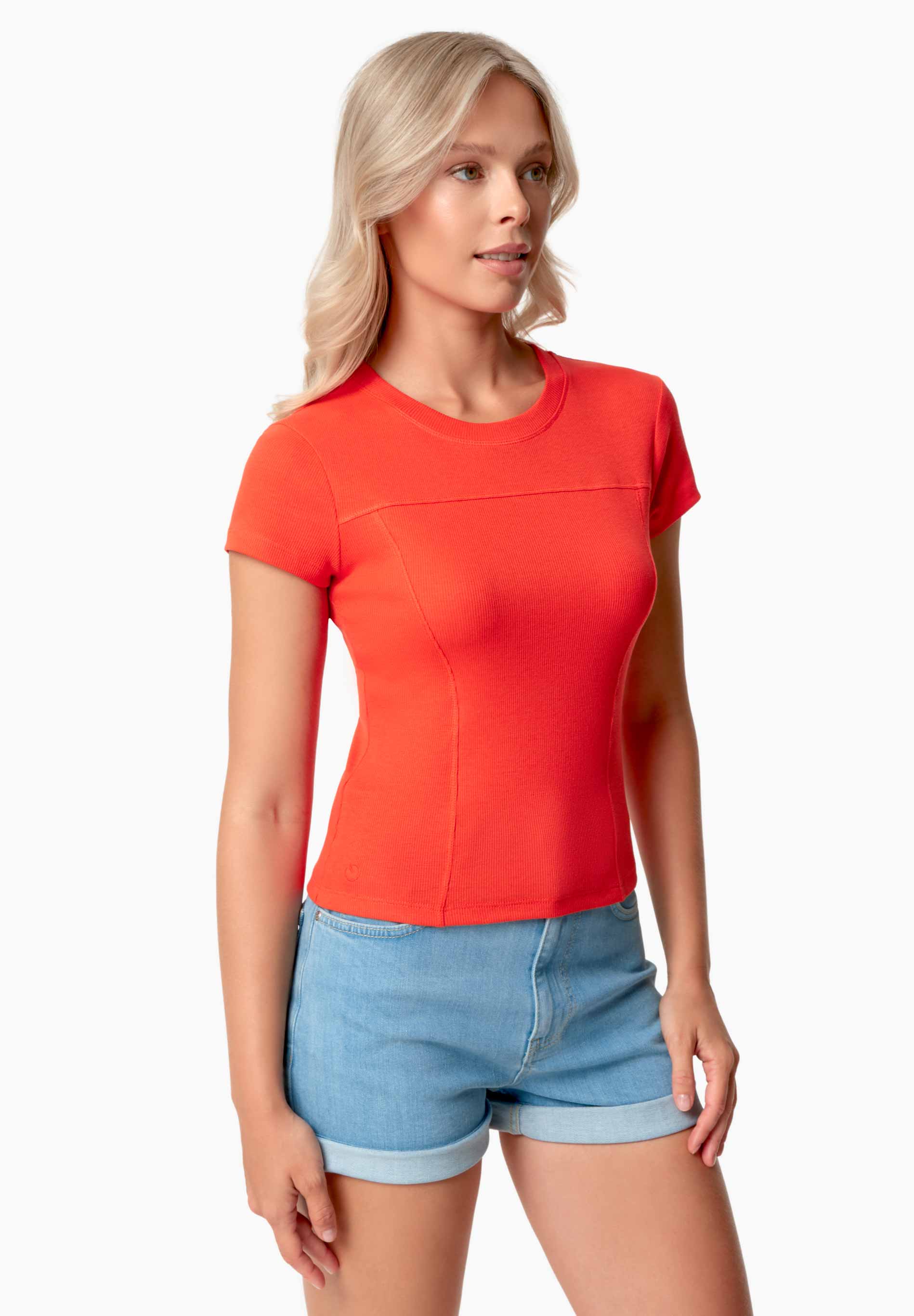 TILLDA | Rib T-Shirt aus TENCEL™ Modal und Bio-Baumwolle
