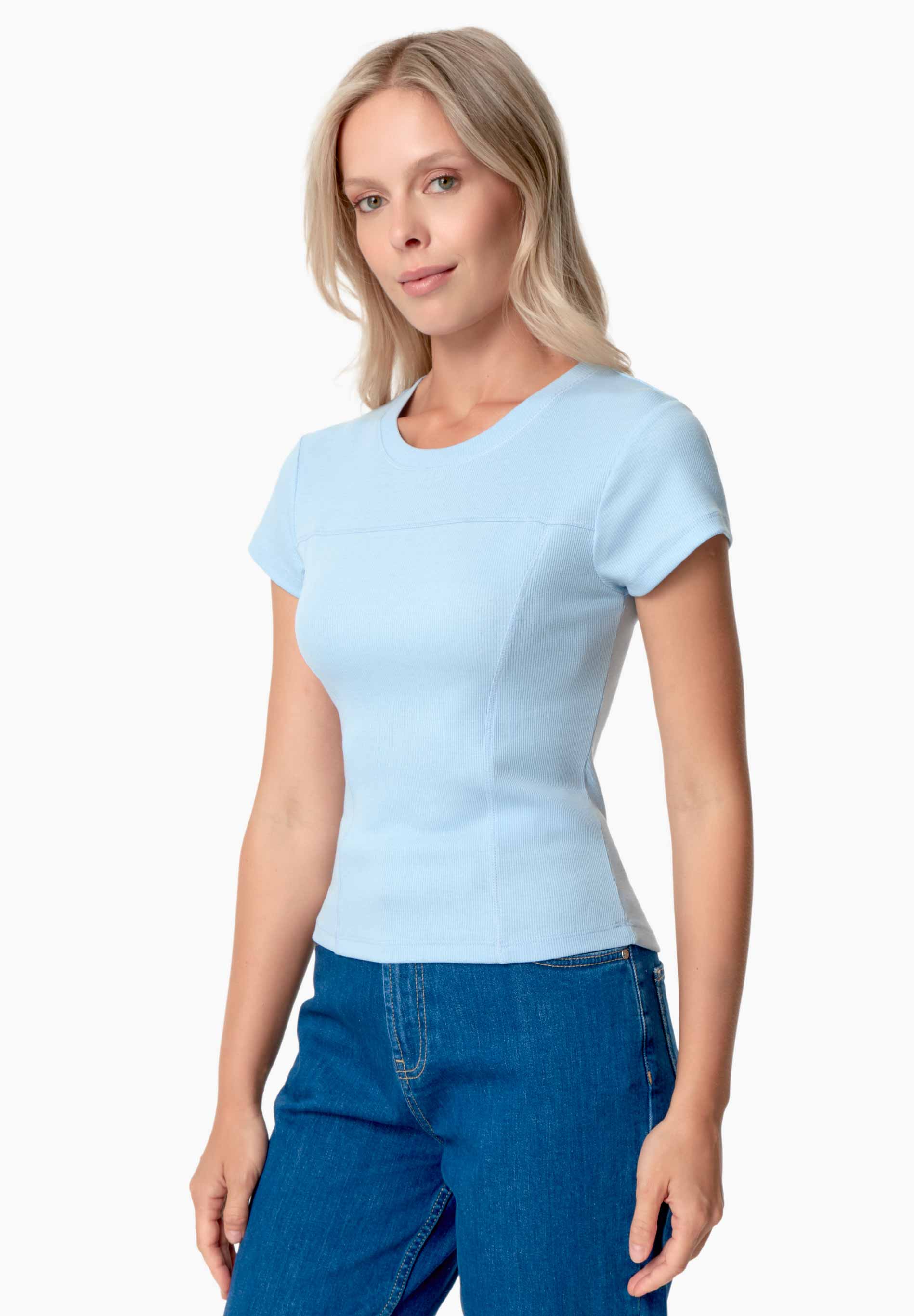 TILLDA | Rib T-Shirt aus TENCEL™ Modal und Bio-Baumwolle