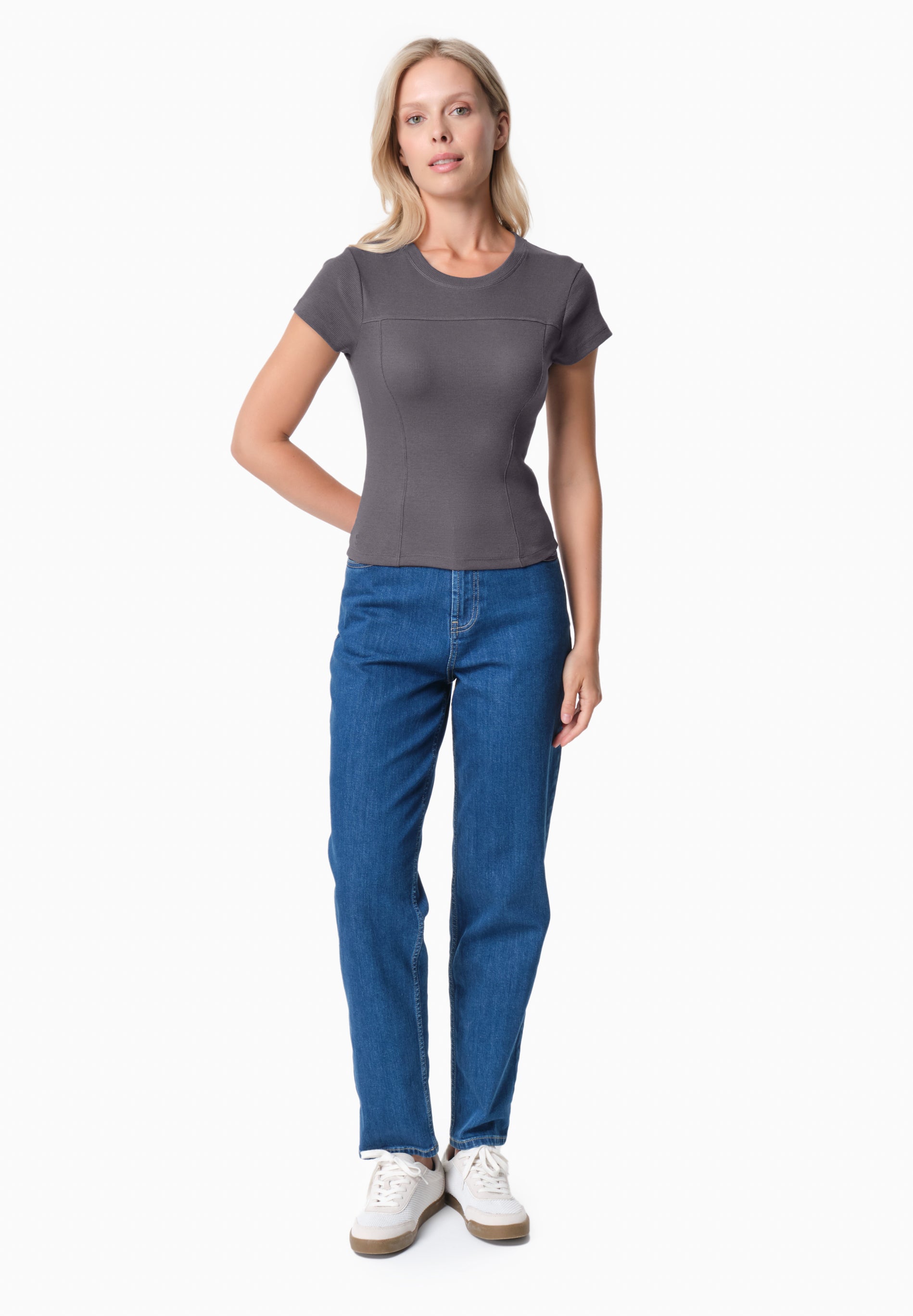 TILLDA | Rib T-Shirt aus TENCEL™ Modal und Bio-Baumwolle