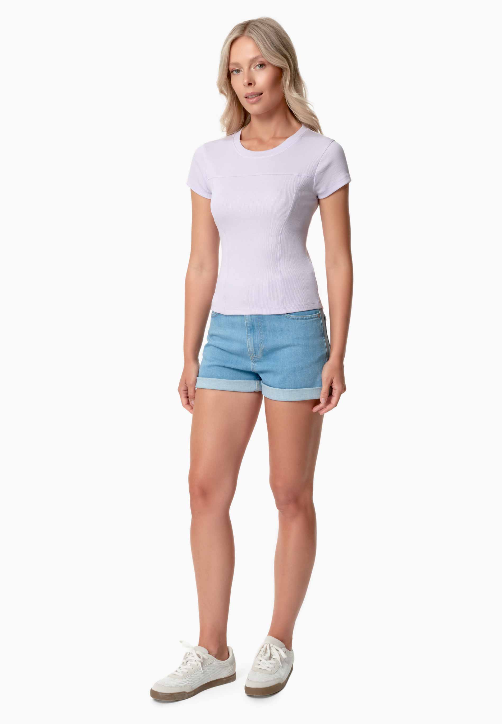 TILLDA | Rib T-Shirt aus TENCEL™ Modal und Bio-Baumwolle