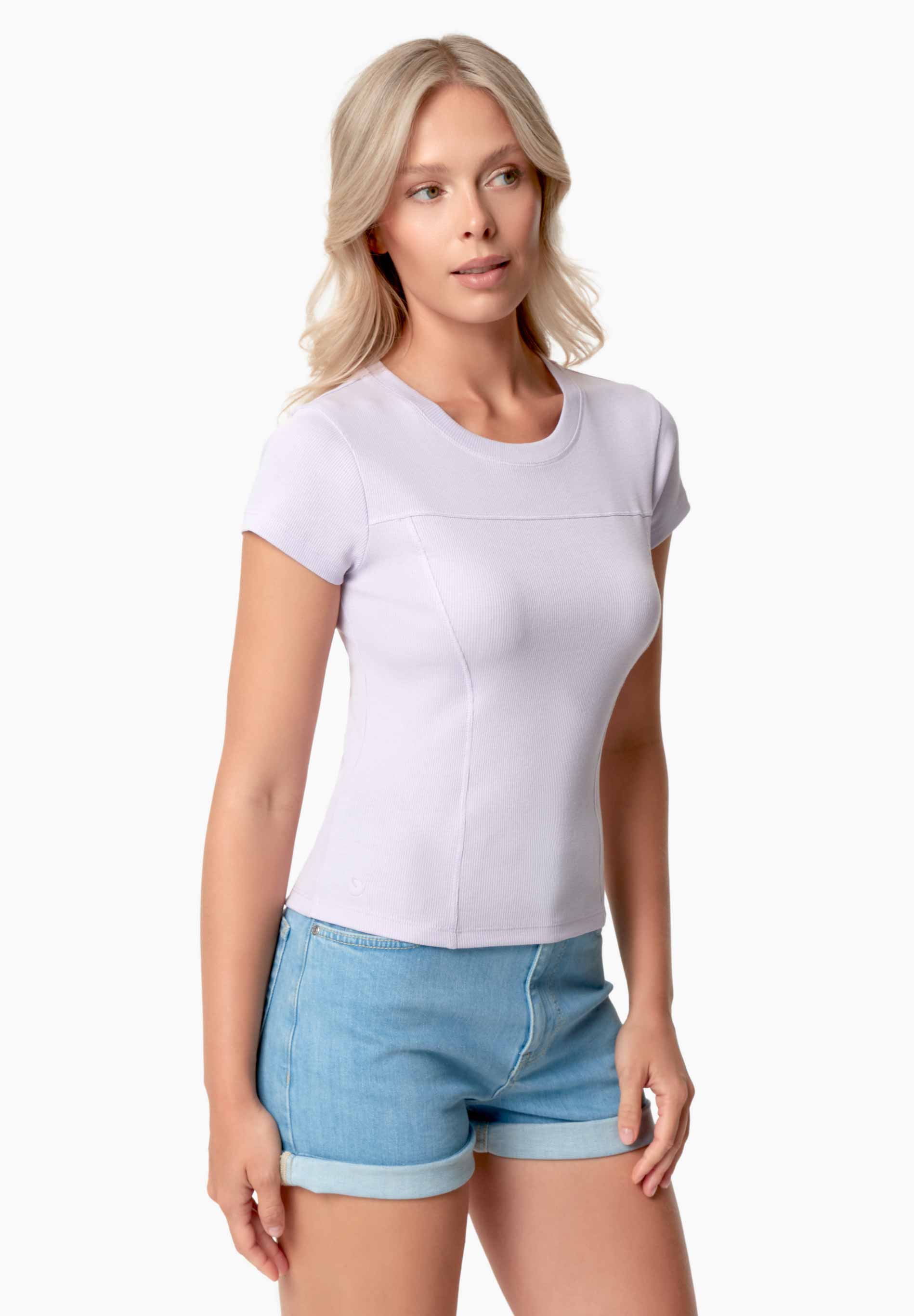 TILLDA | Rib T-Shirt aus TENCEL™ Modal und Bio-Baumwolle