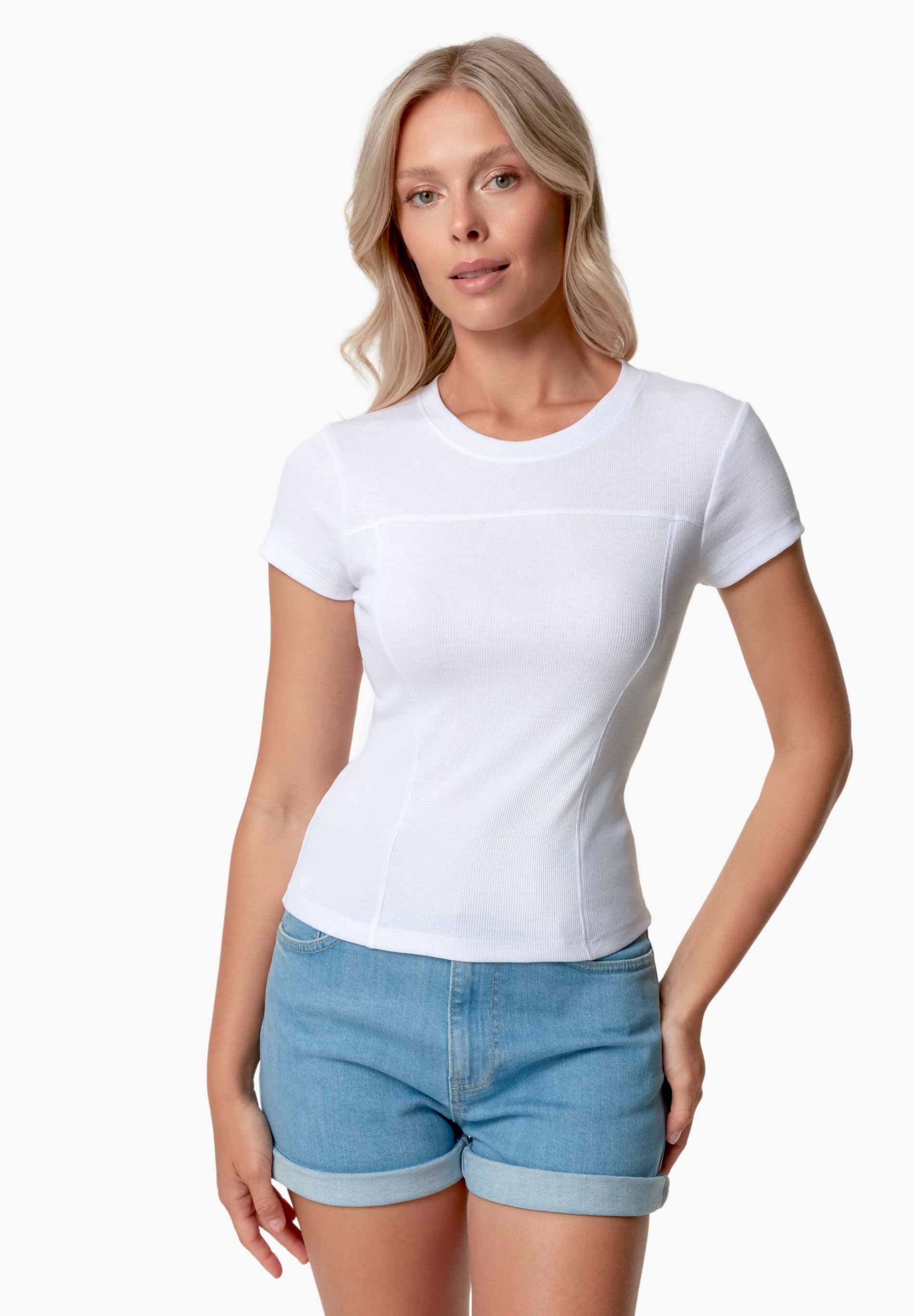 TILLDA | Rib T-Shirt aus TENCEL™ Modal und Bio-Baumwolle