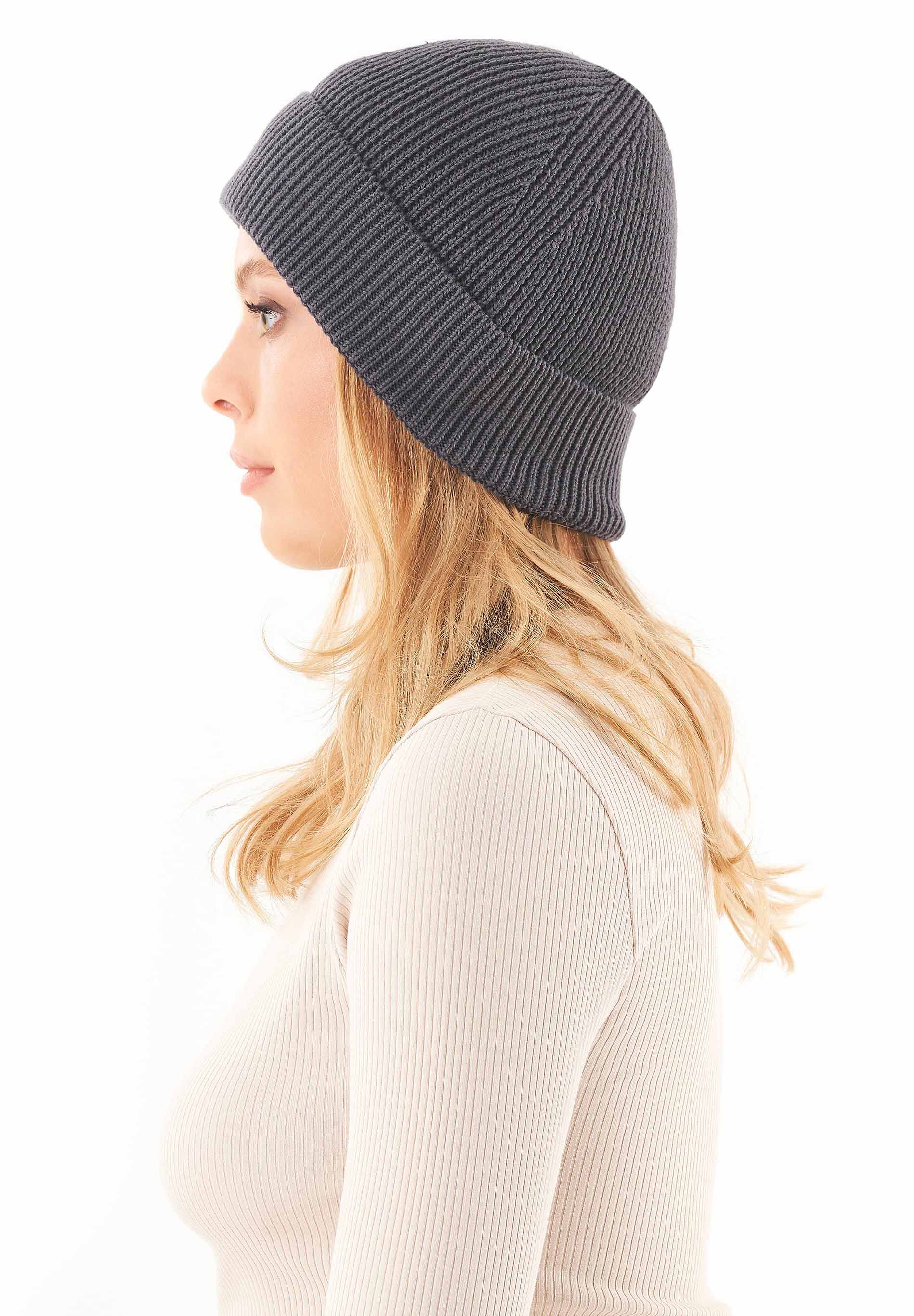 Unisex Strick-Beanie aus Bio-Baumwolle