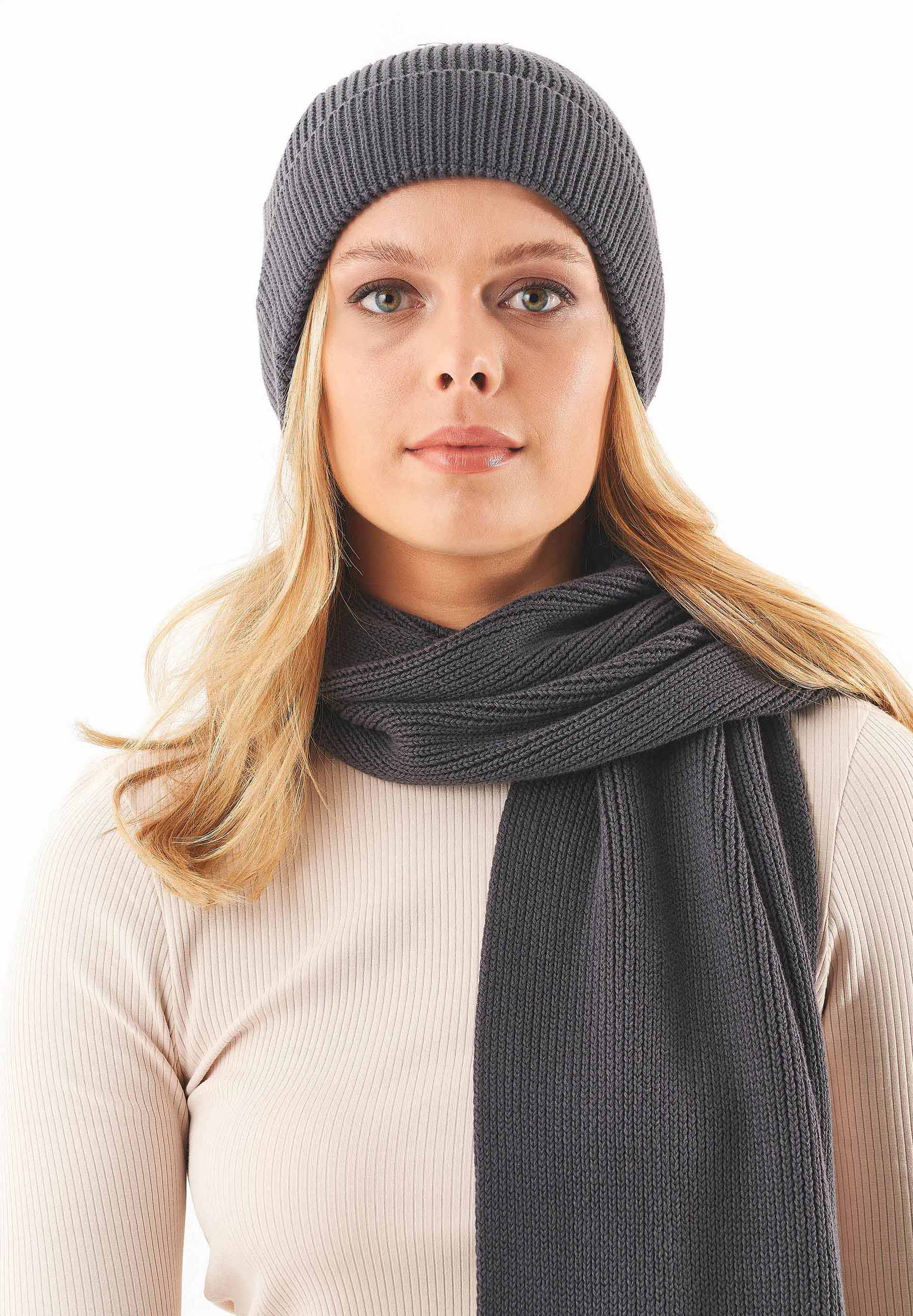 Unisex Strick-Beanie aus Bio-Baumwolle