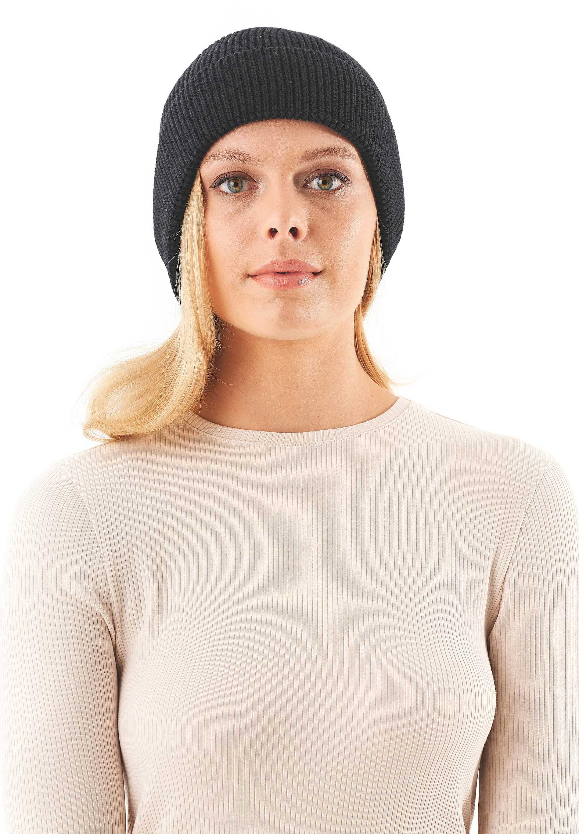 Unisex Strick-Beanie aus Bio-Baumwolle