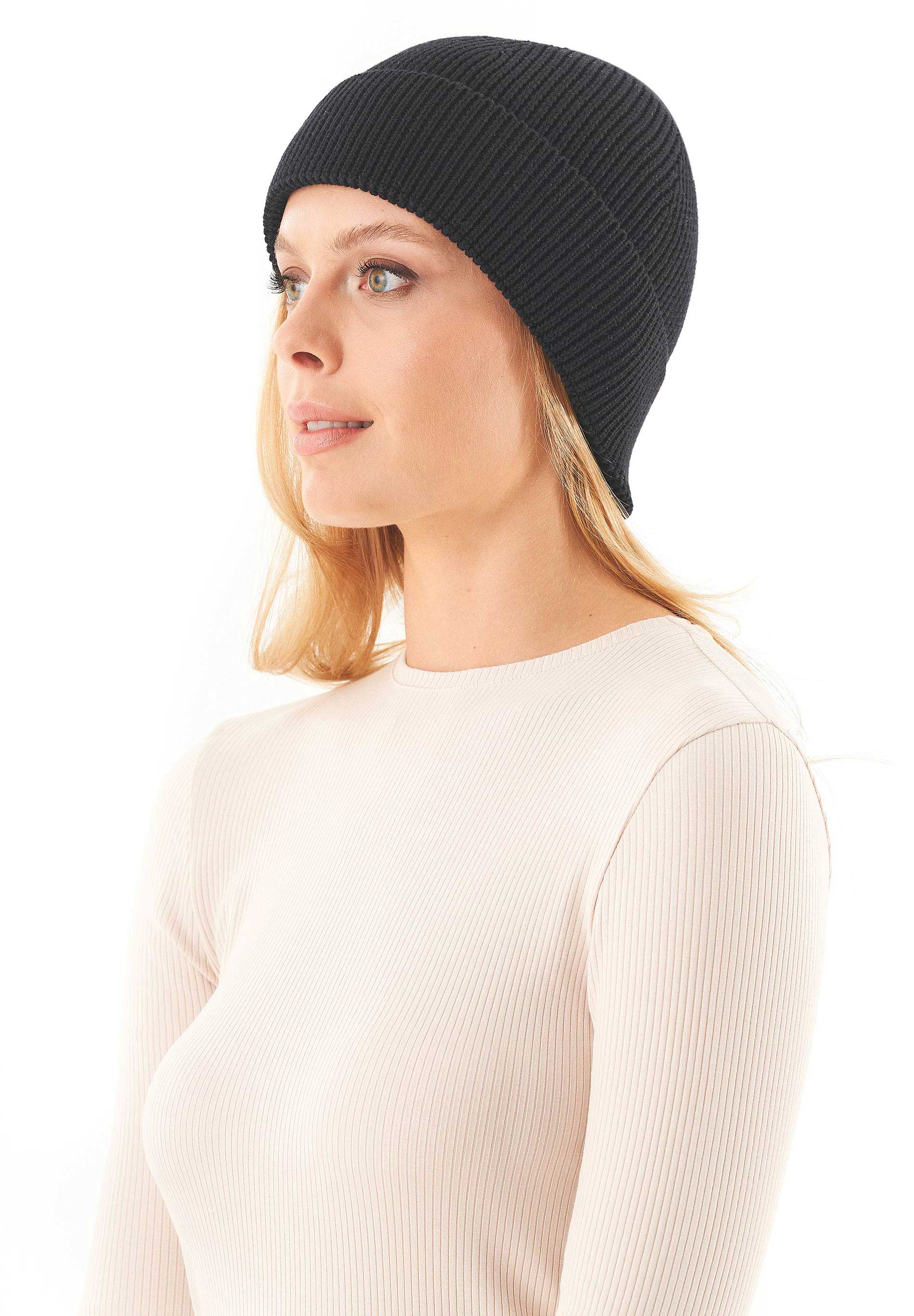 Unisex Strick-Beanie aus Bio-Baumwolle