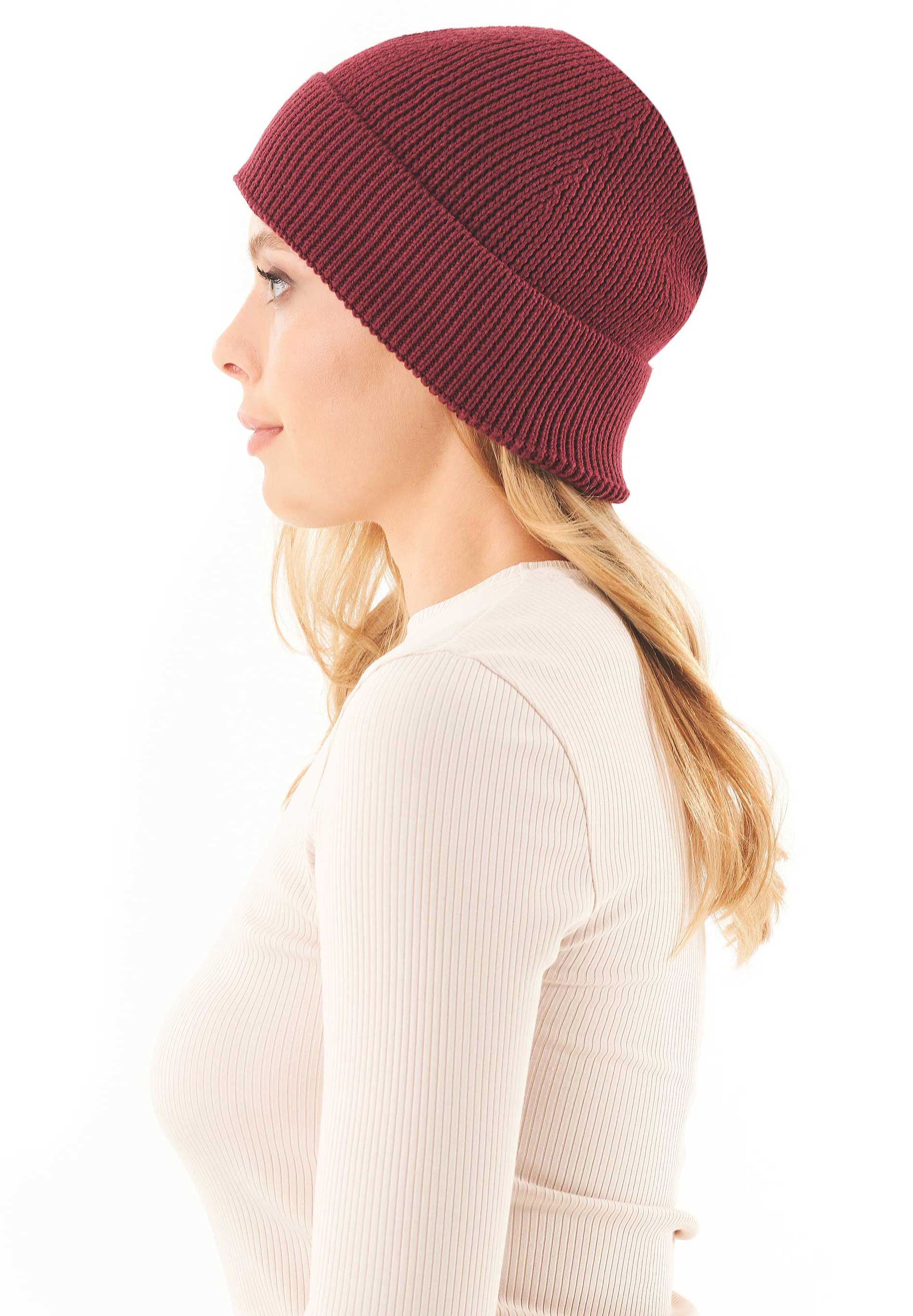 Unisex Strick-Beanie aus Bio-Baumwolle