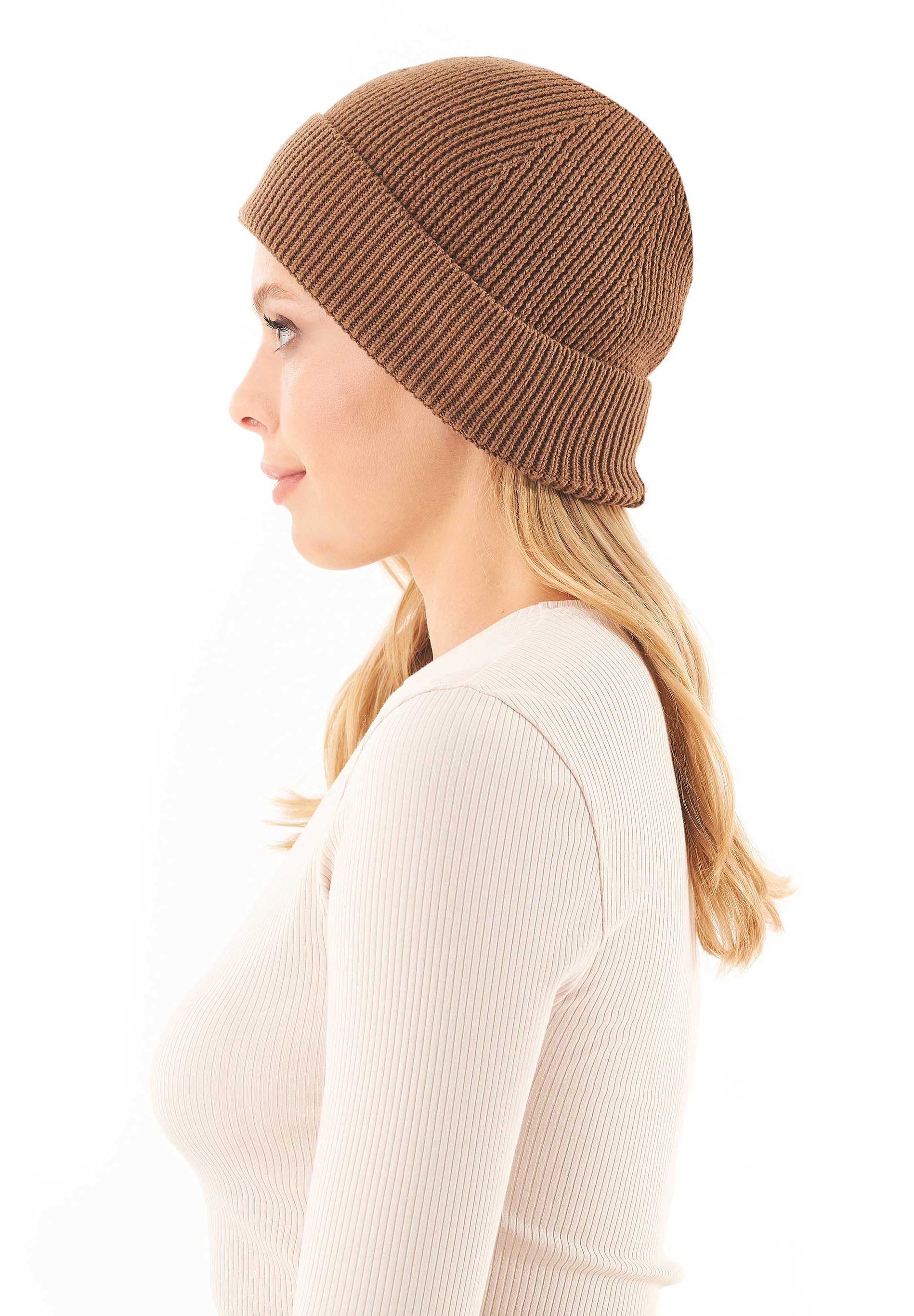 Unisex Strick-Beanie aus Bio-Baumwolle