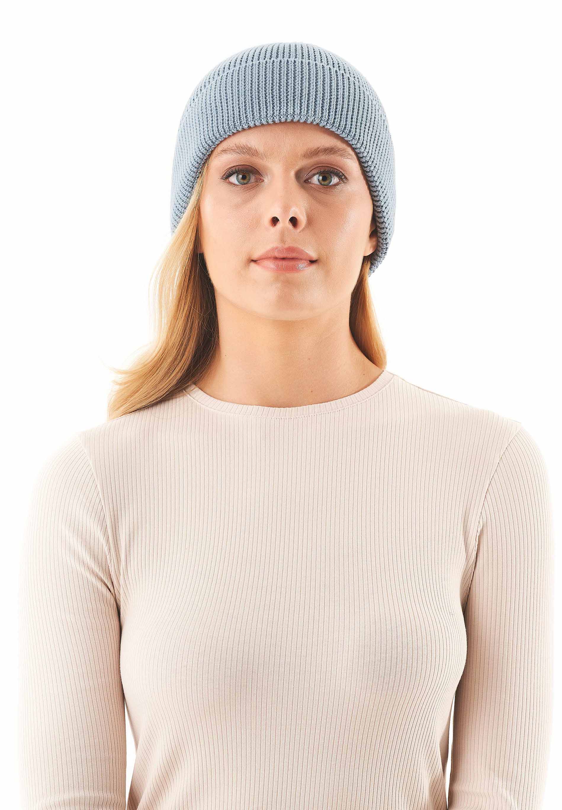 Unisex Strick-Beanie aus Bio-Baumwolle