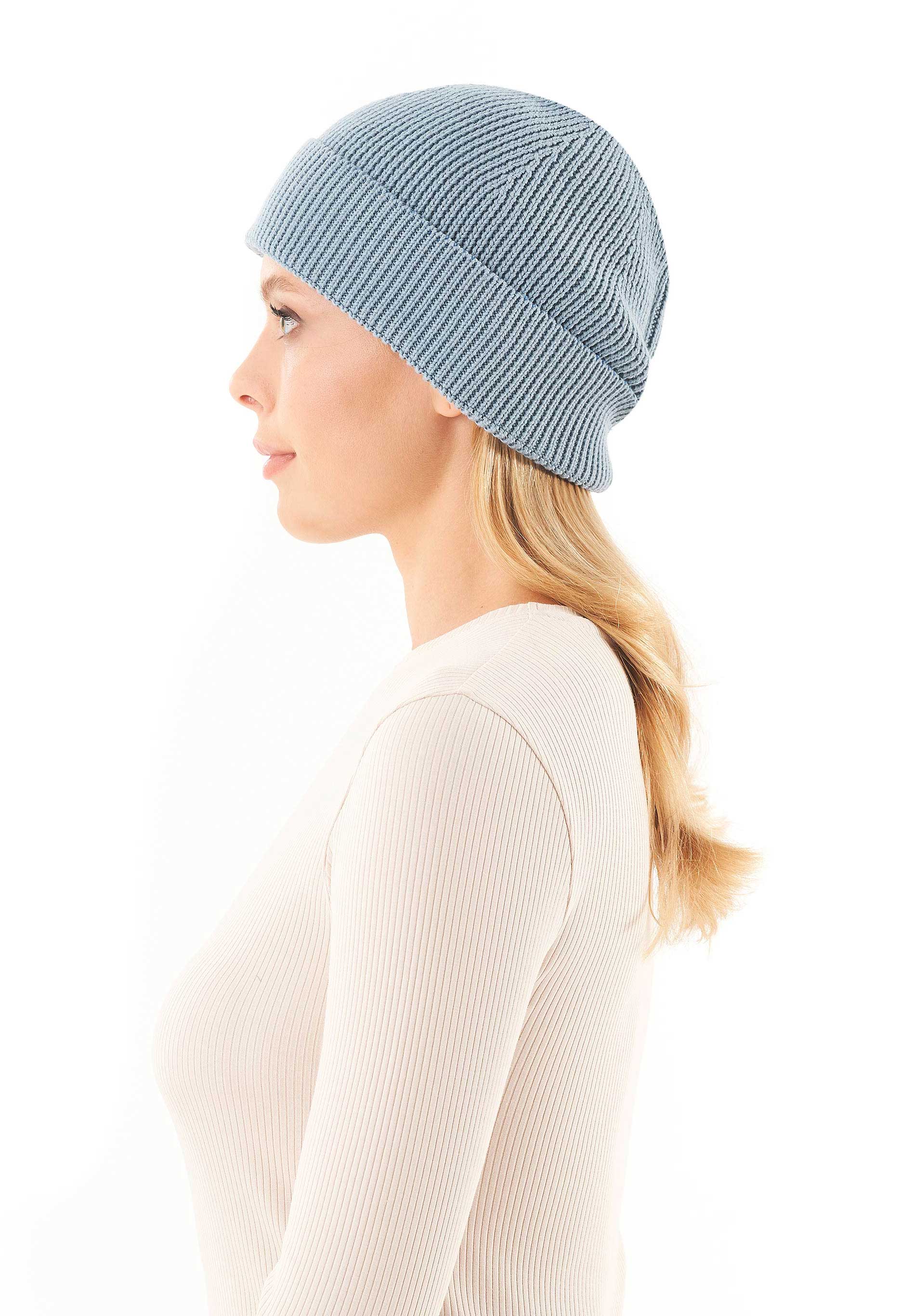 Unisex Strick-Beanie aus Bio-Baumwolle