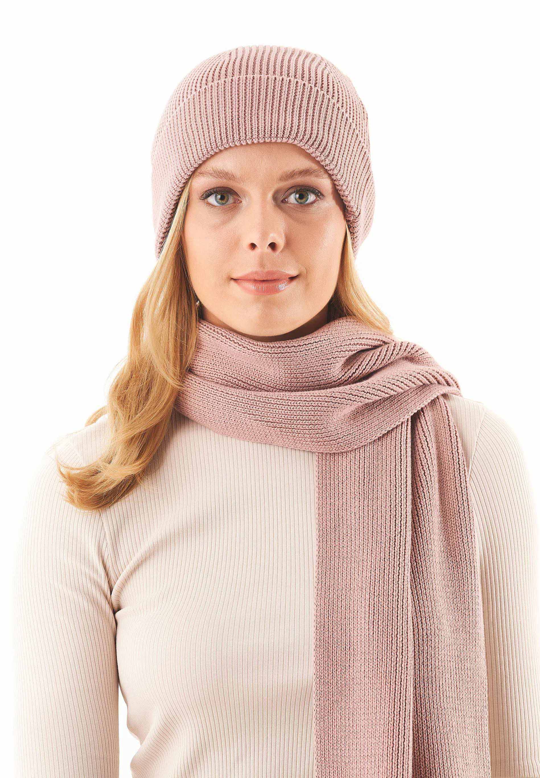 Unisex Strick-Beanie aus Bio-Baumwolle