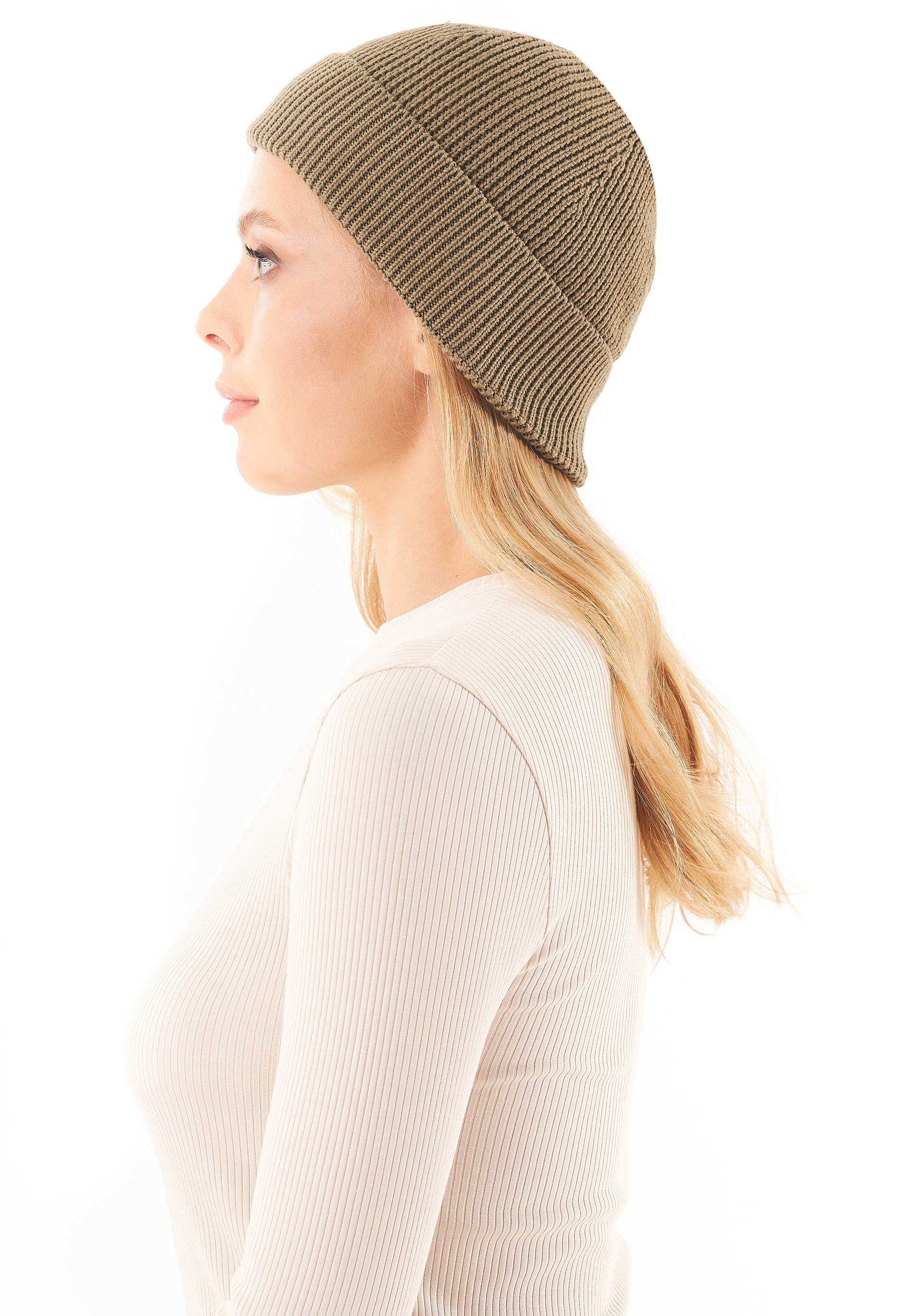 Unisex Strick-Beanie aus Bio-Baumwolle