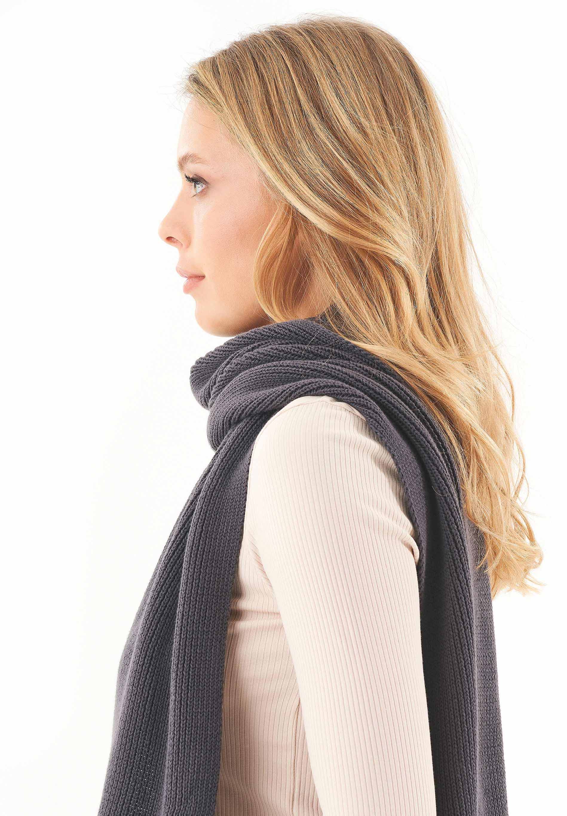 Unisex Strickschal aus Bio-Baumwolle