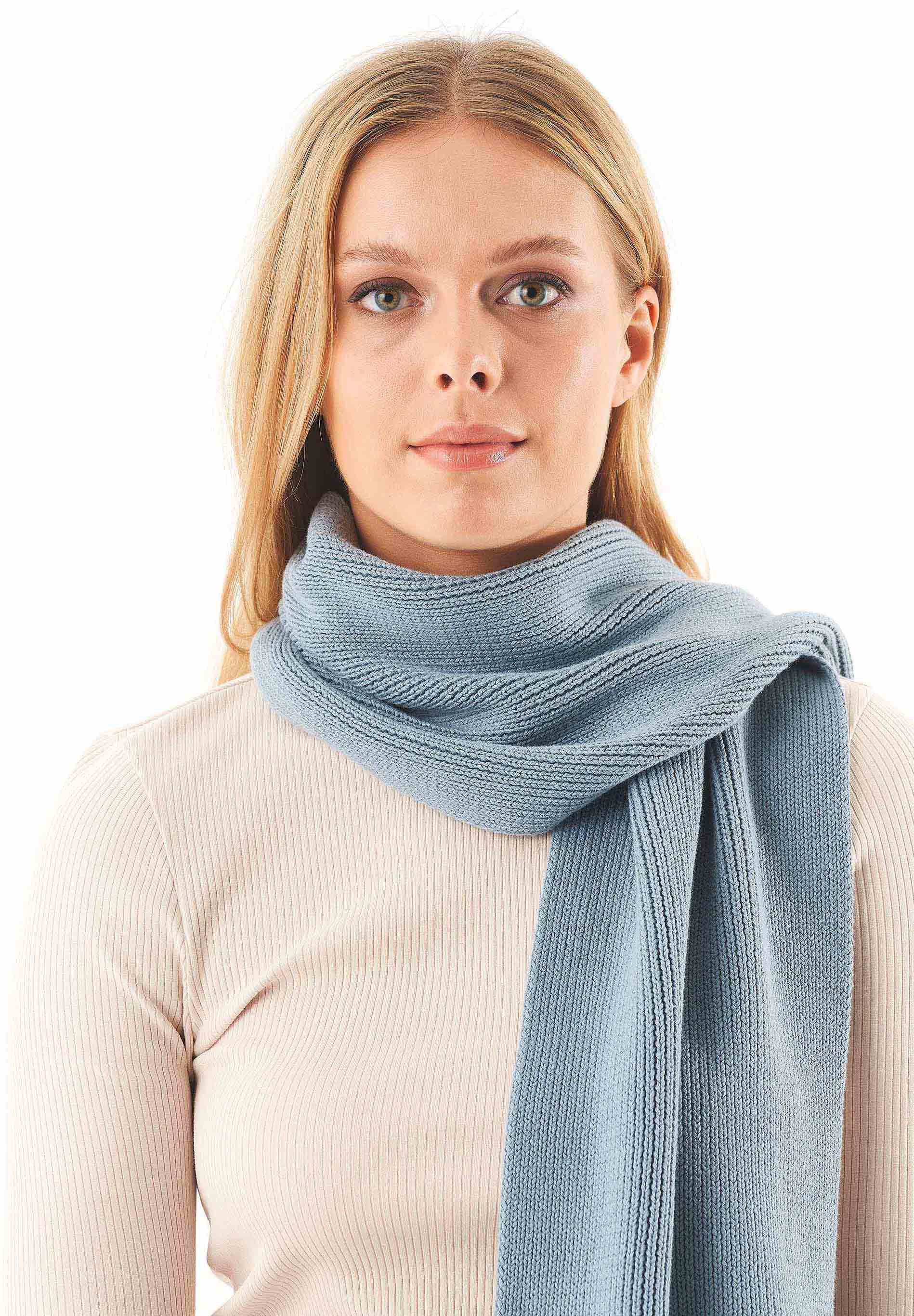 Unisex Strickschal aus Bio-Baumwolle