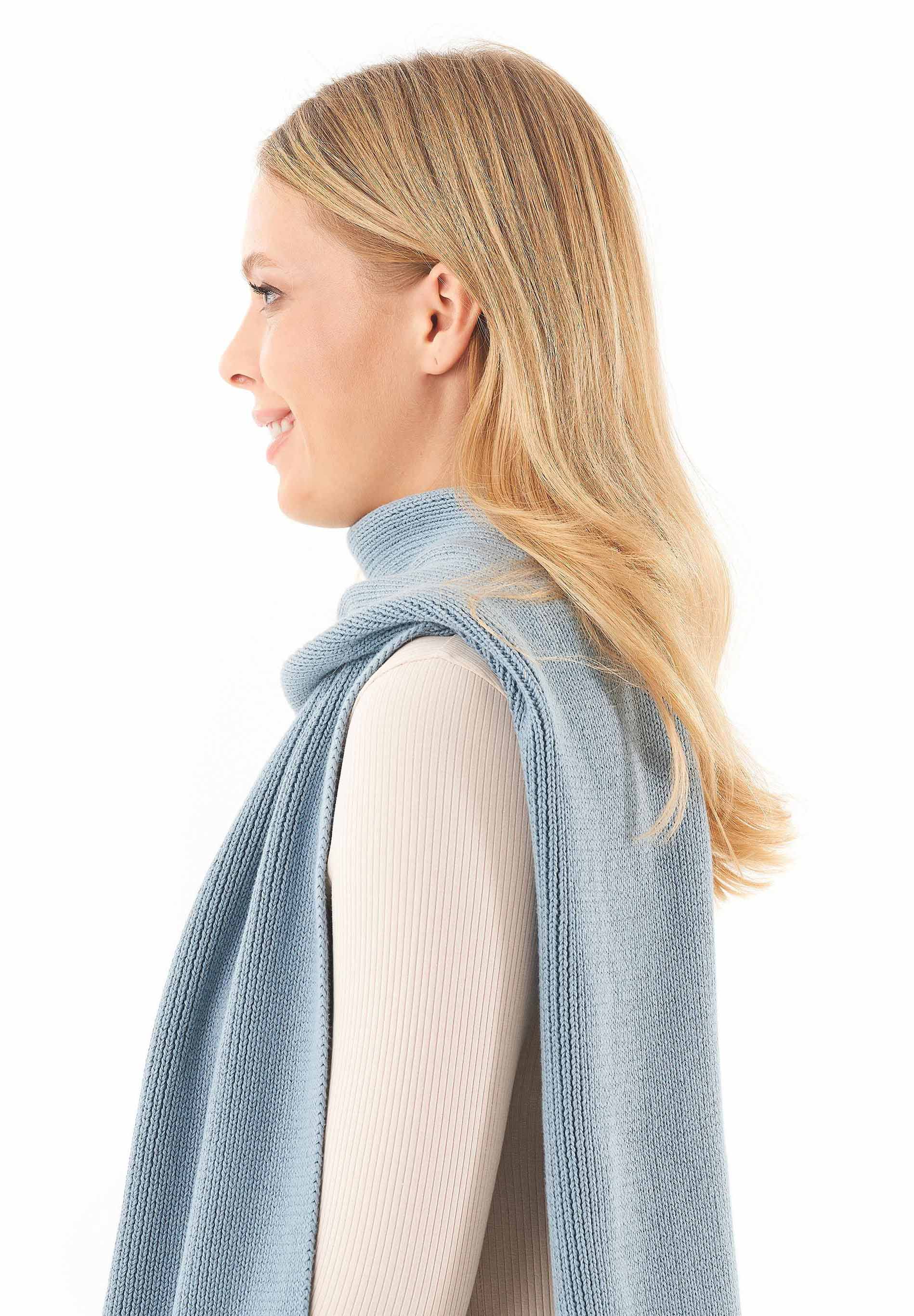 Unisex Strickschal aus Bio-Baumwolle