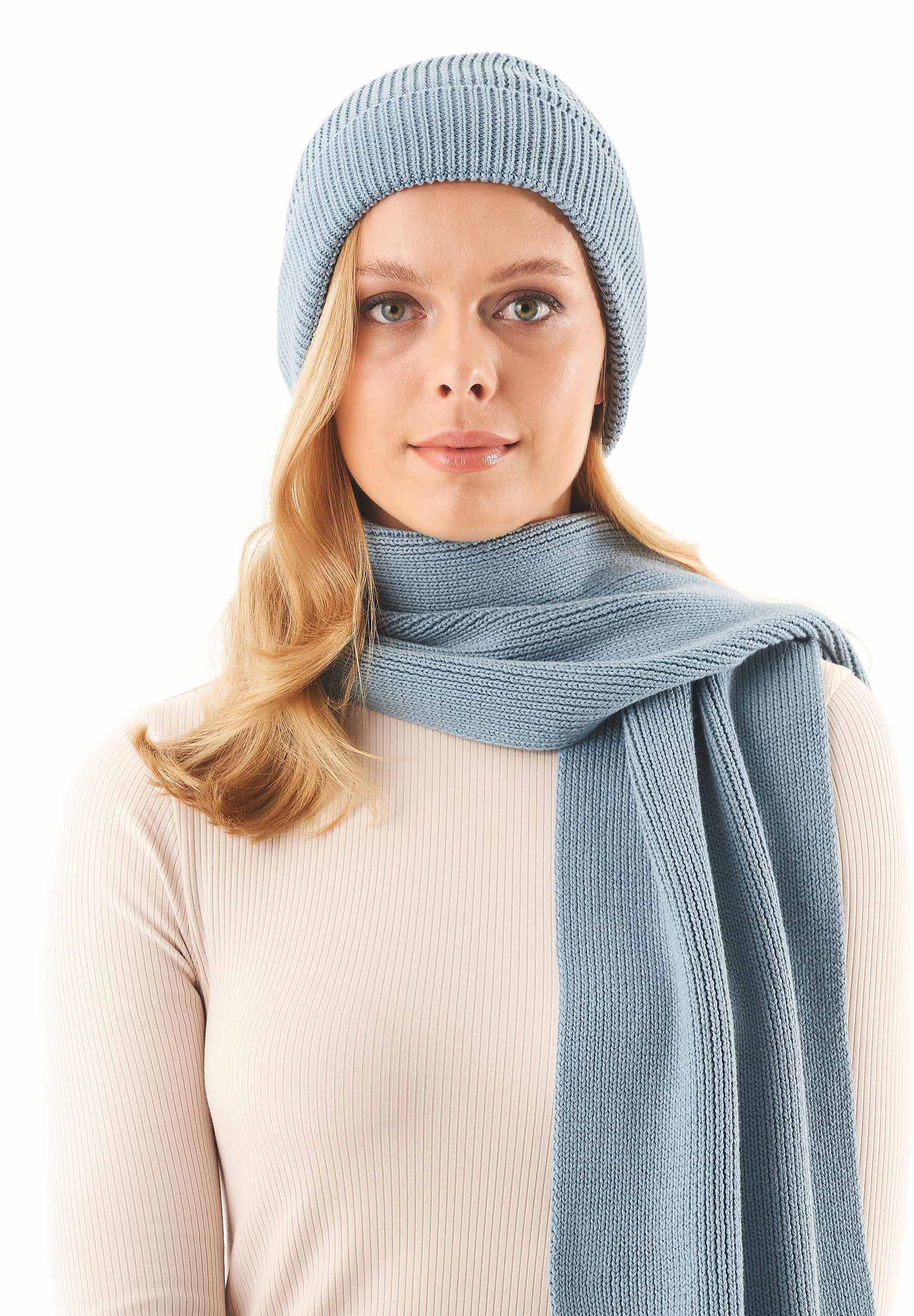 Unisex Strickschal aus Bio-Baumwolle