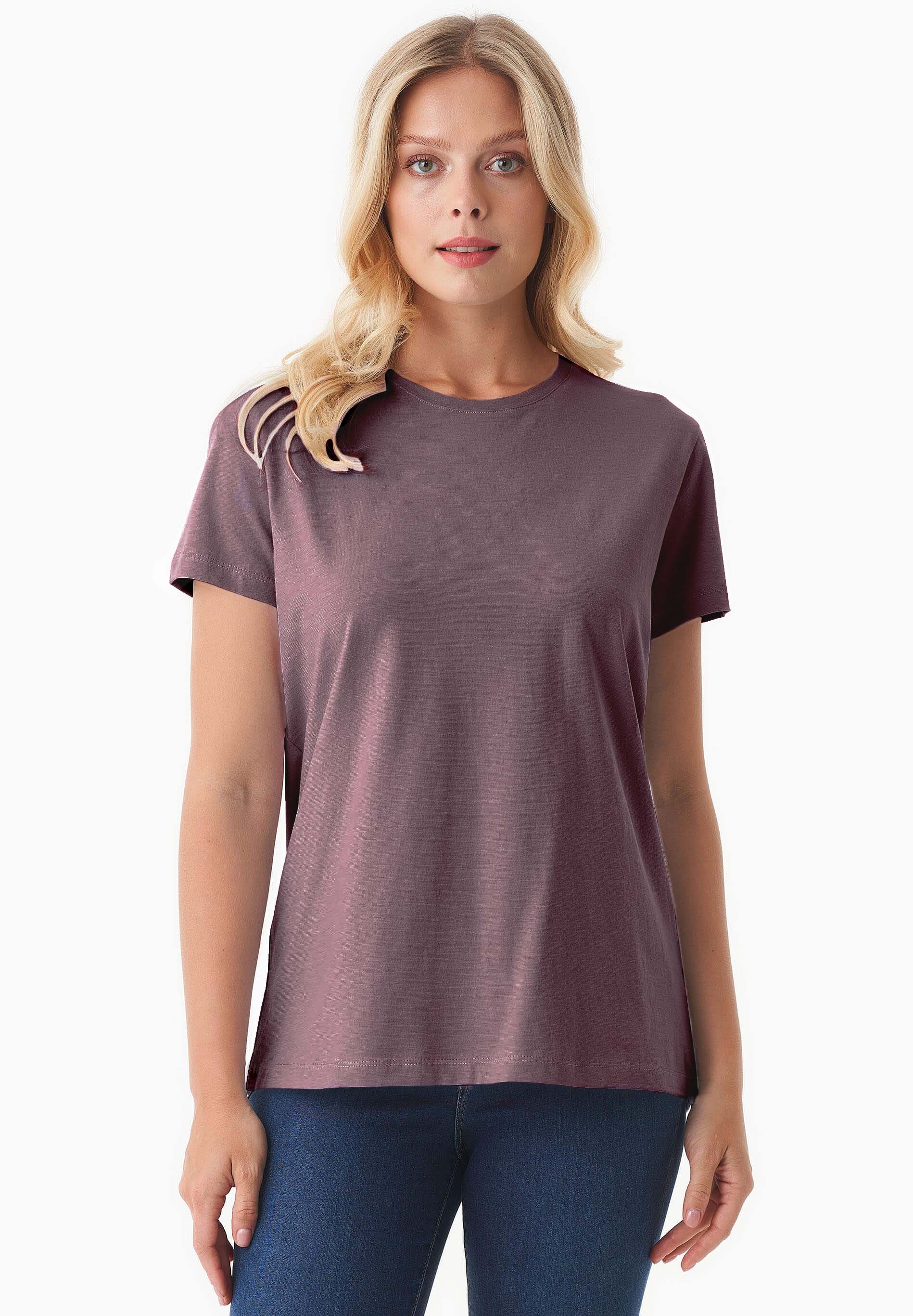 Basic T-Shirt aus Bio-Baumwolle