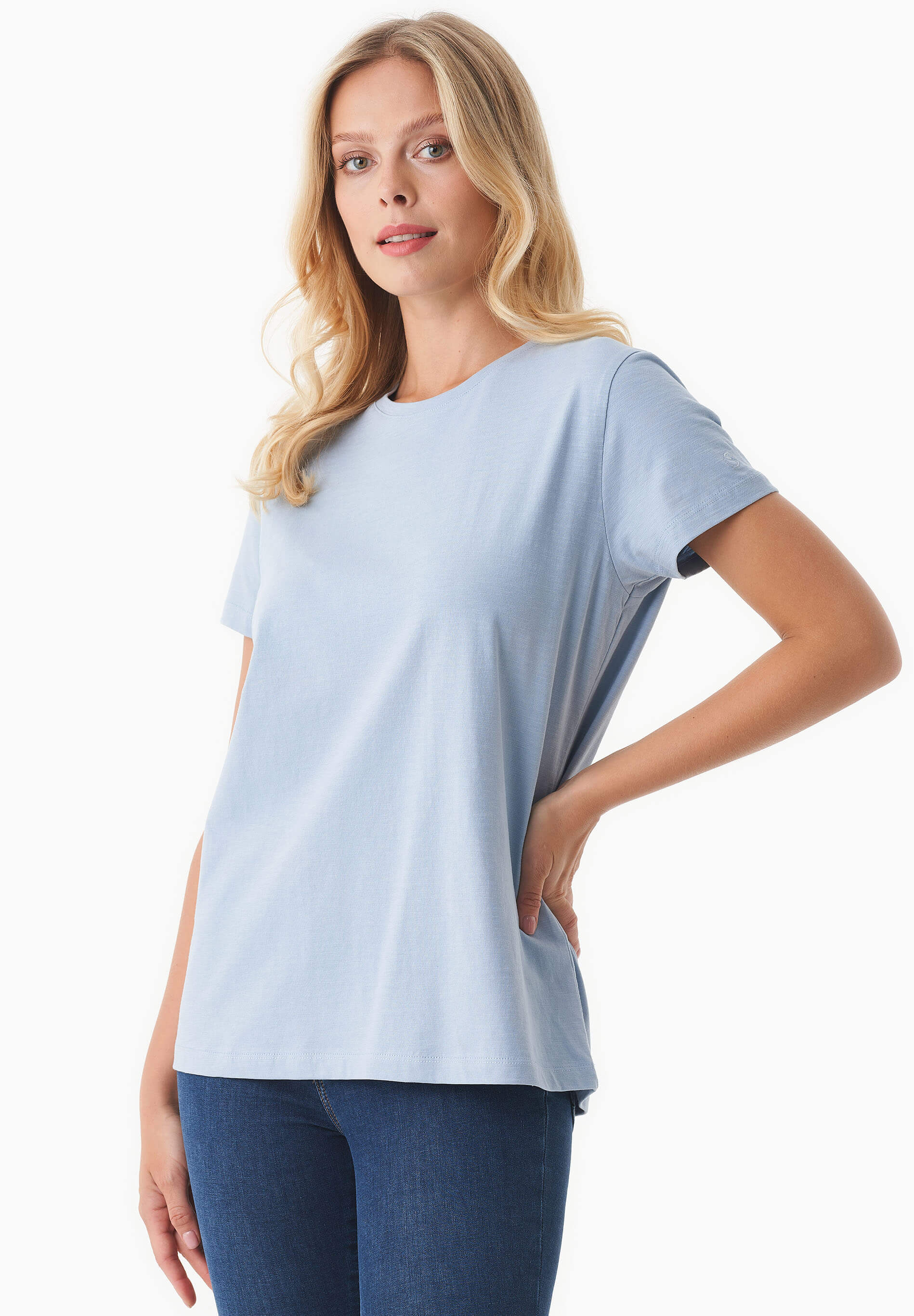 Basic T-Shirt aus Bio-Baumwolle